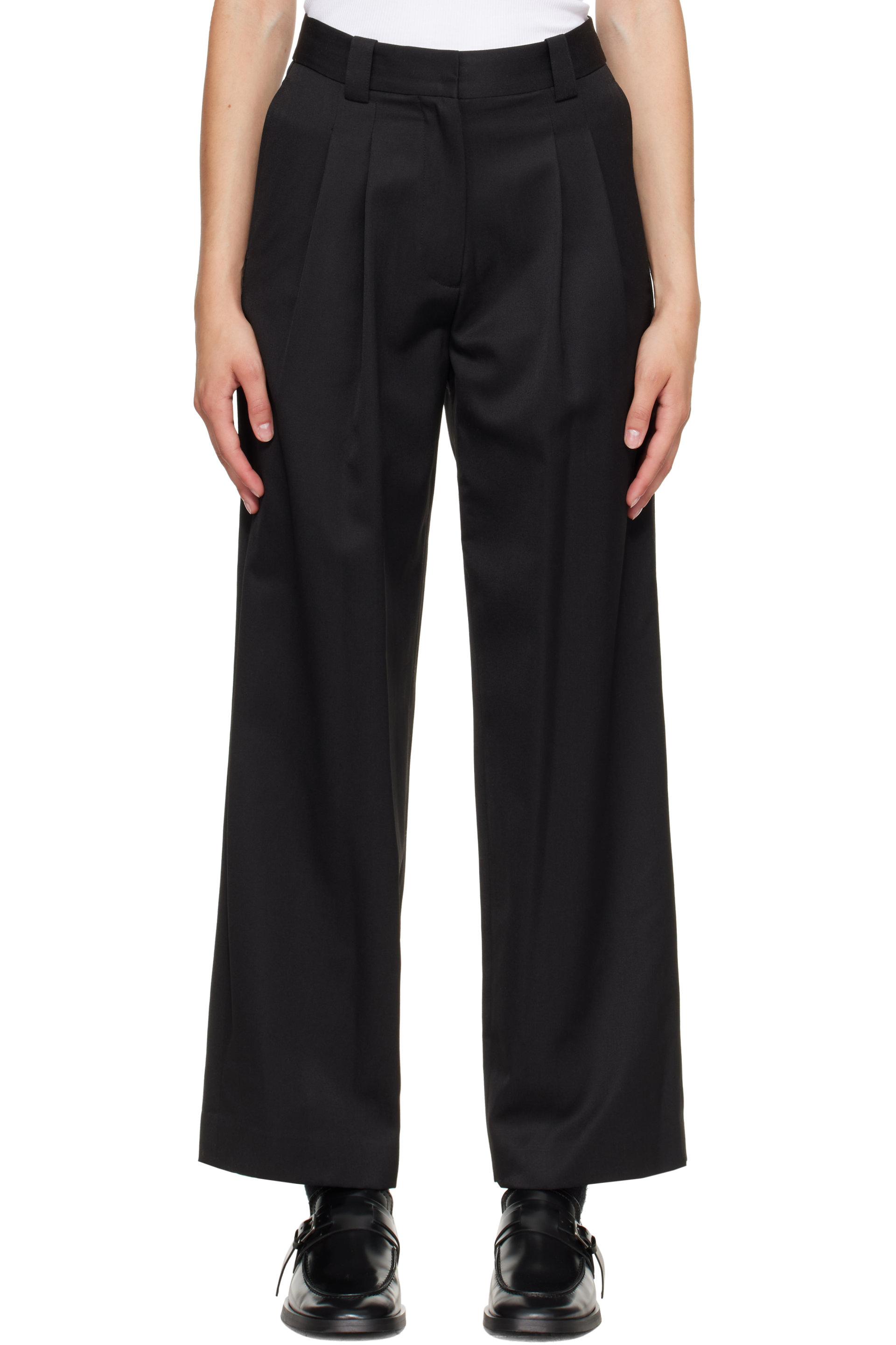 Nothing Written - Black Frame Wool Trousers