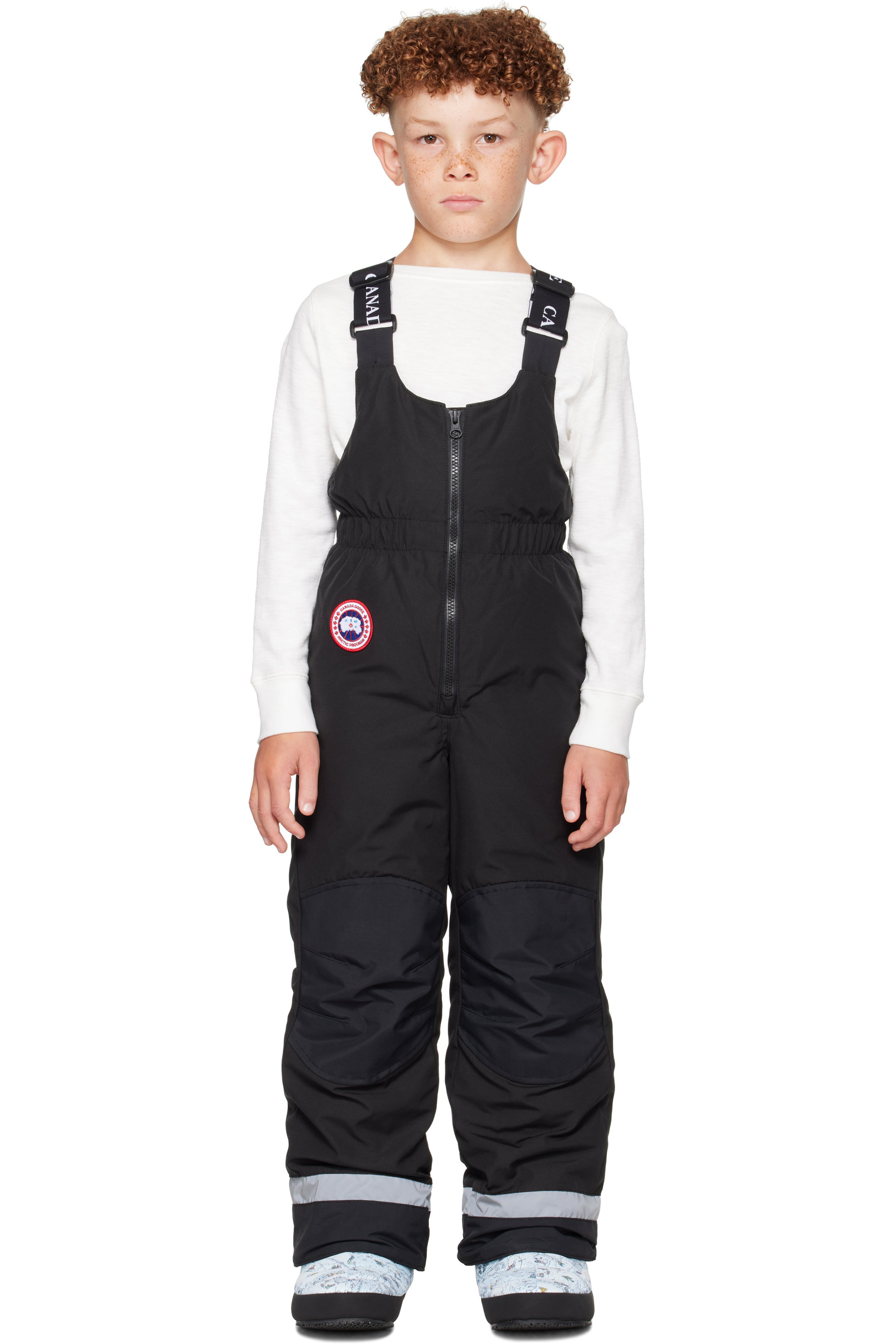 Canada Goose Kids - Little Kids Black Eaglet Bib Down Overalls