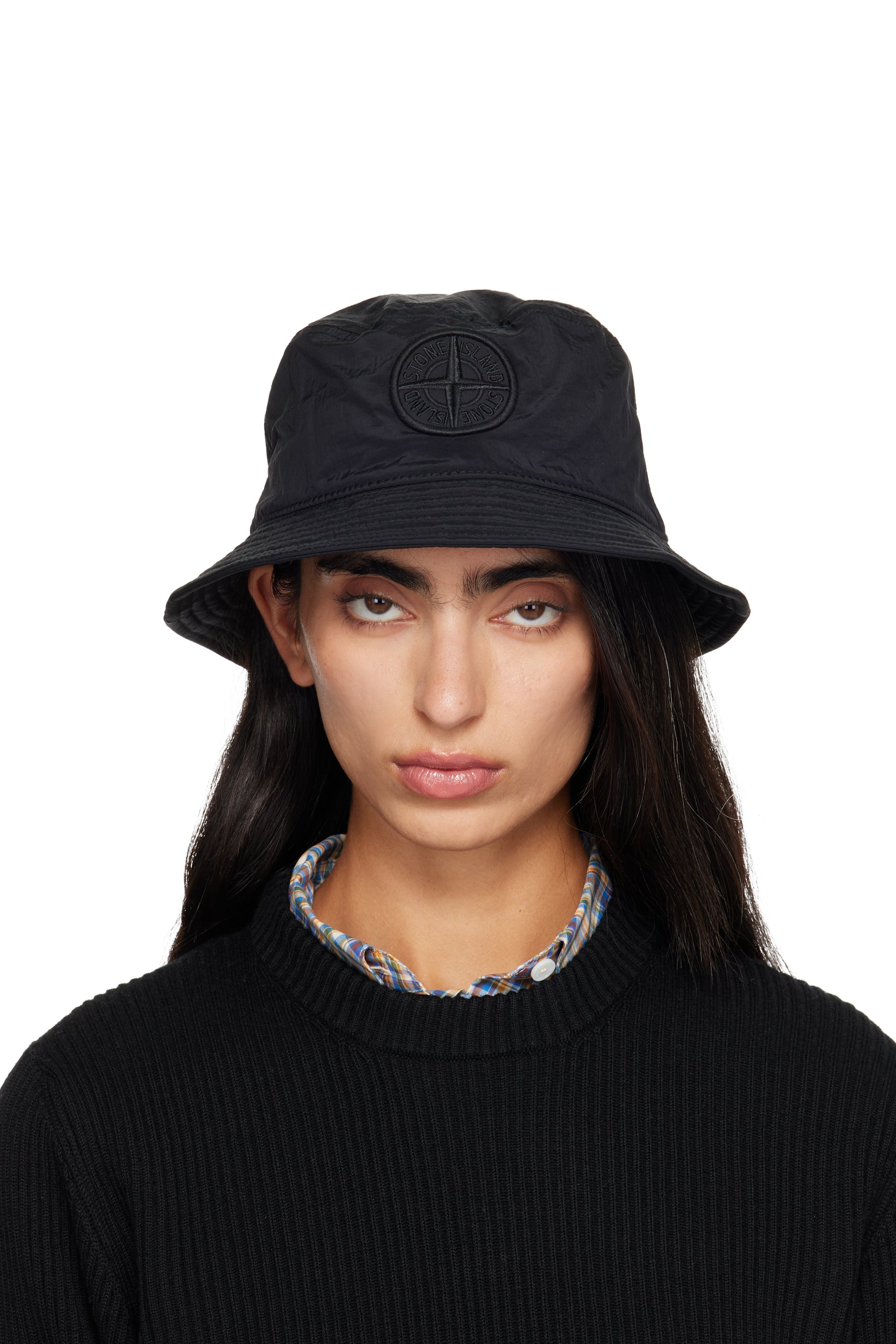Stone Island - Black 9100012 Nylon Metal ECONYL Bucket Hat