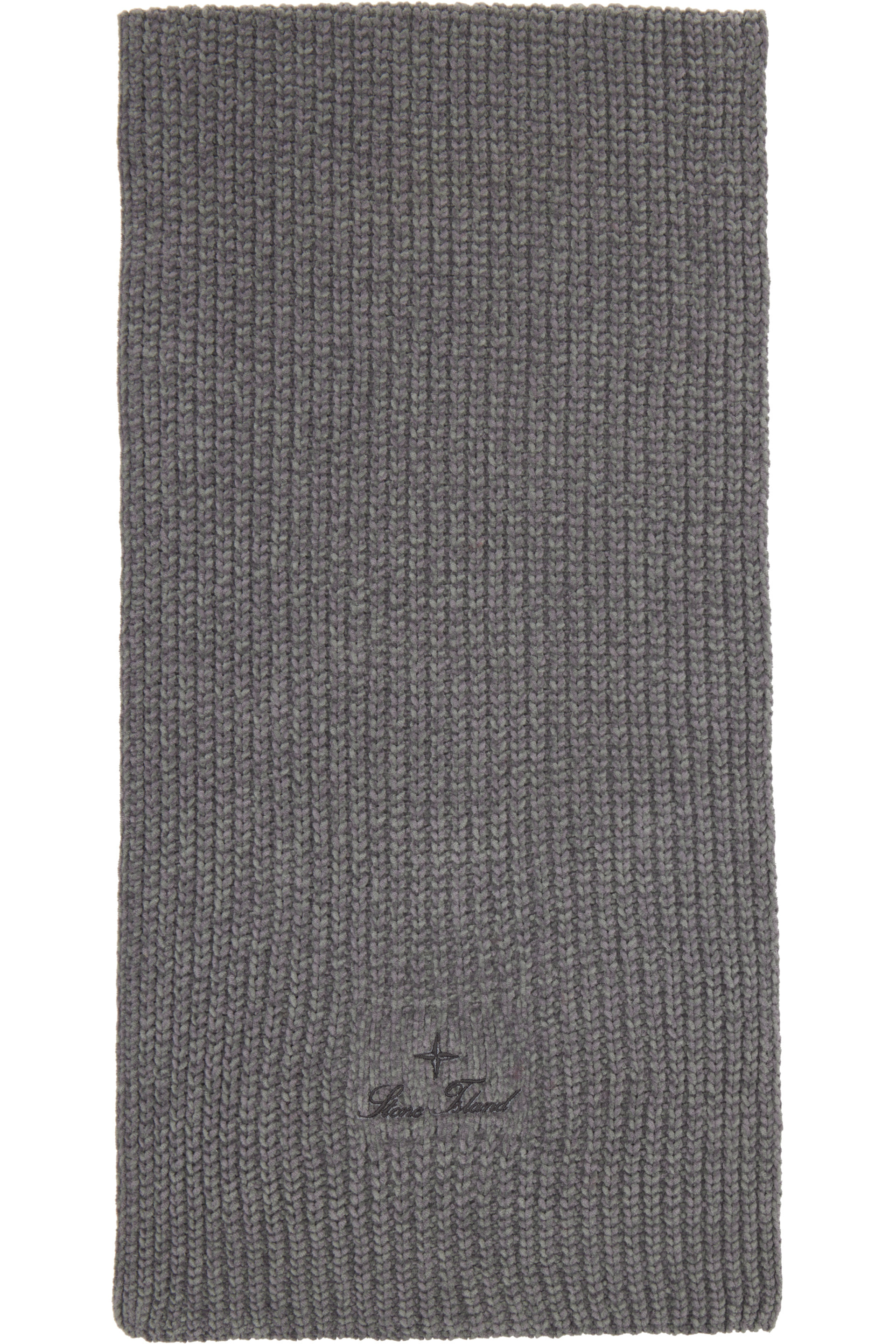 Stone Island - Gray N200001 Mouliné Cotton Chenille Scarf