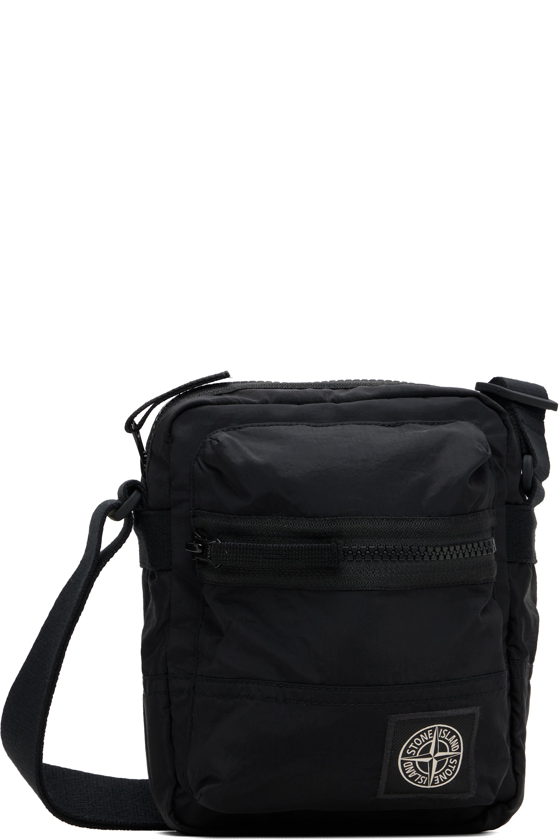 Stone Island - Black 9200015 Coated Nylon Metal ECONYL Bag
