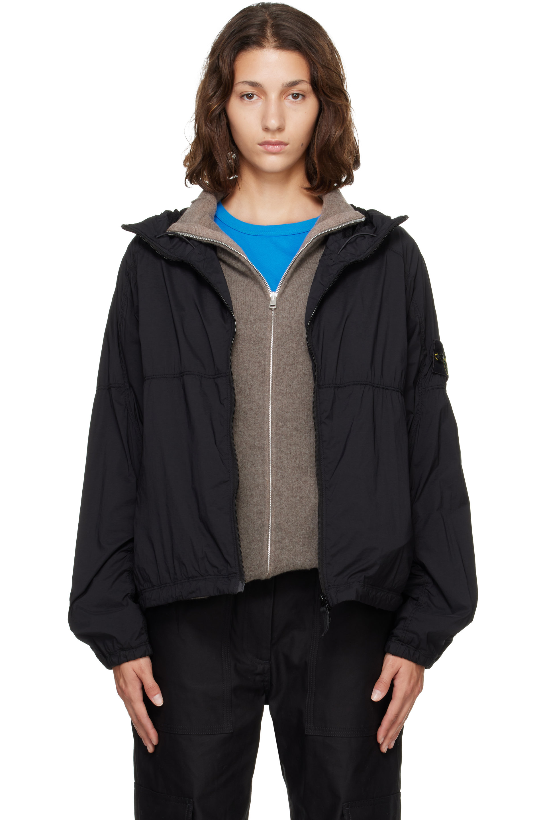 Stone Island - Black Q100020 Ultralight Nylon Stretch-TC Jacket