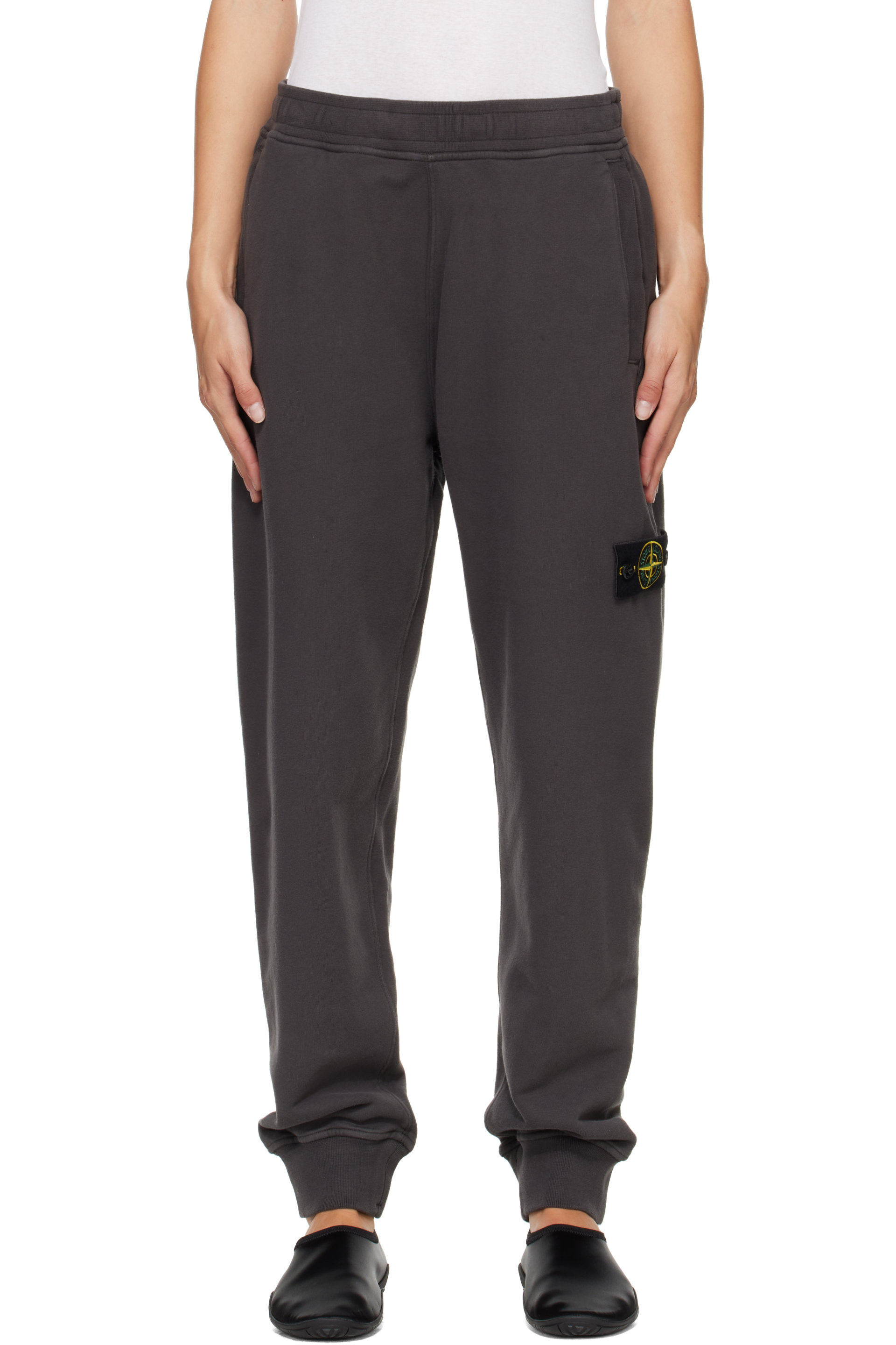 Stone Island - Gray 6200012 Brushed Organic Cotton Fleece Sweatpants