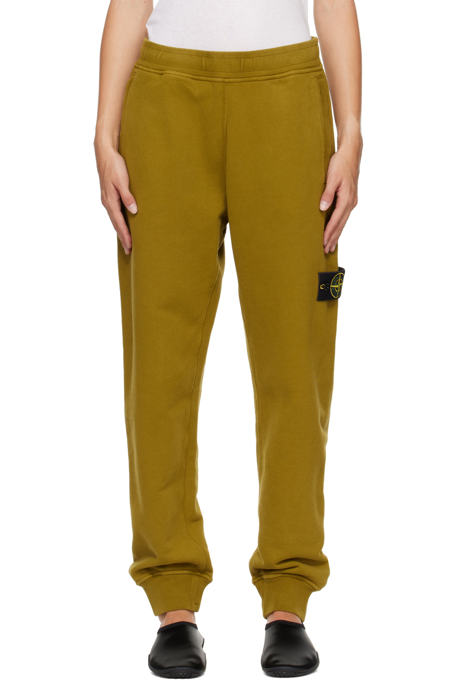 Stone Island - Khaki 6200012 Brushed Organic Cotton Fleece Sweatpants