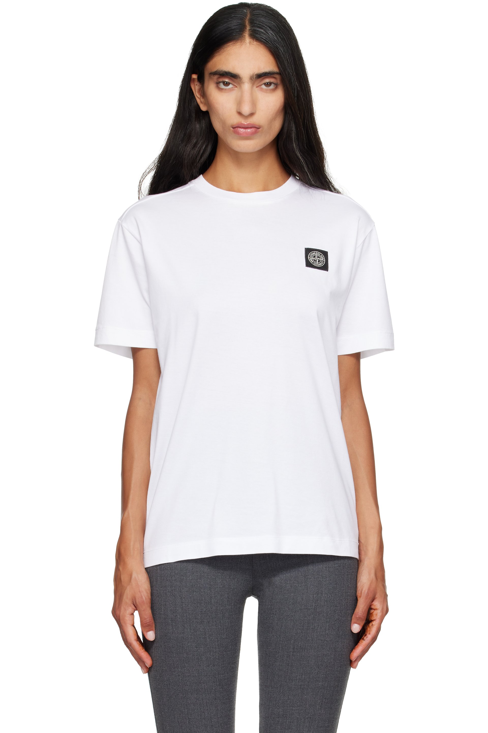 Stone Island - 白色 2100027 60/2 Cotton Jersey T 恤