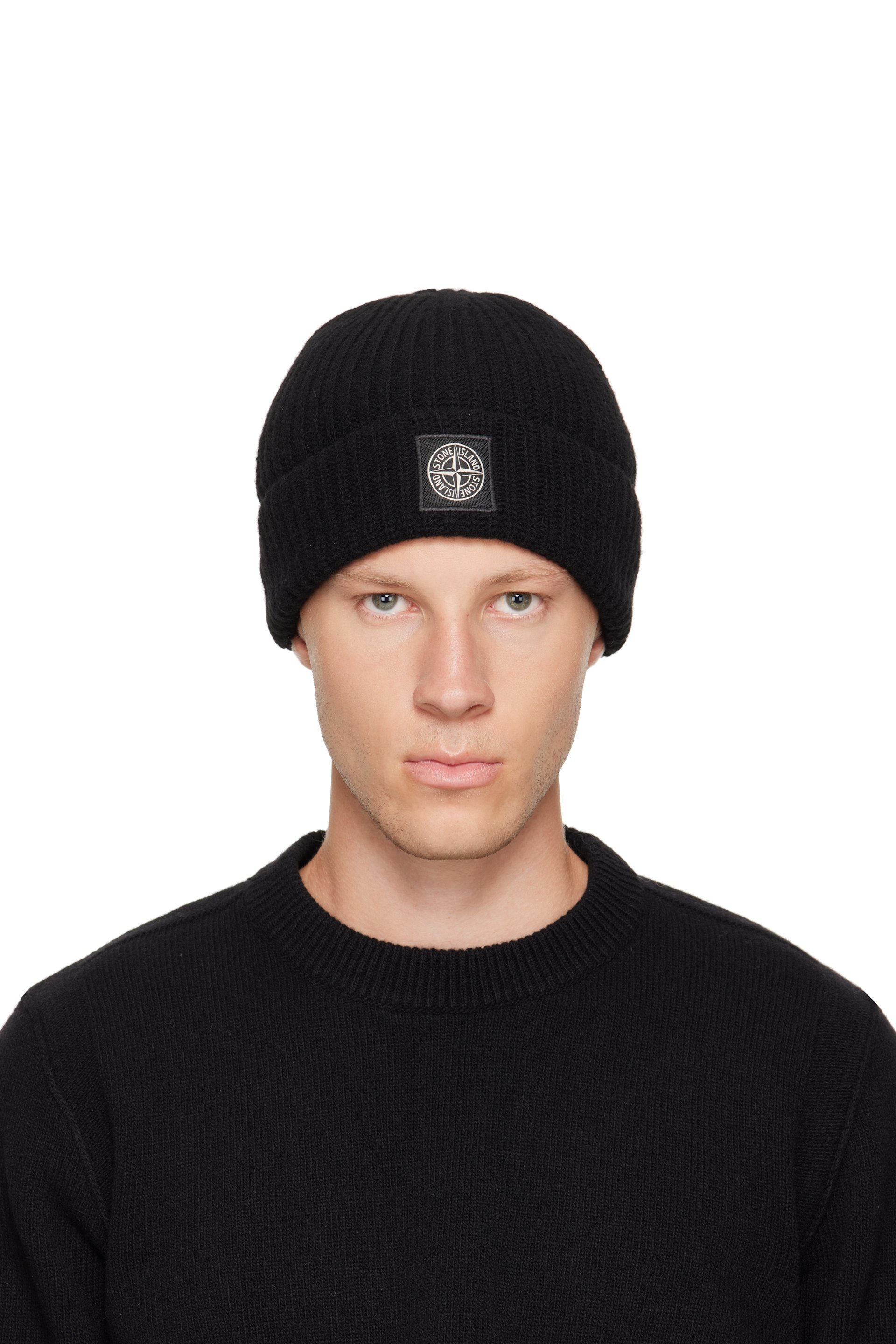 Stone Island - Black N100012 Light RWS Geelong Wool Beanie