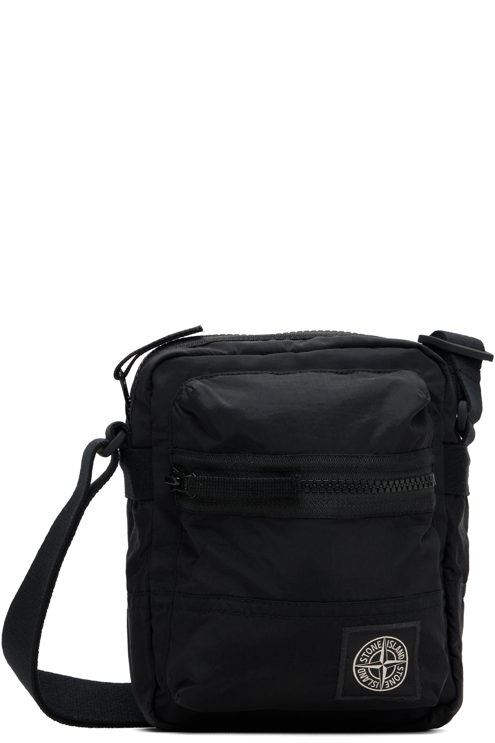 Stone Island - Black 9200015 Coated Nylon Metal ECONYL Bag