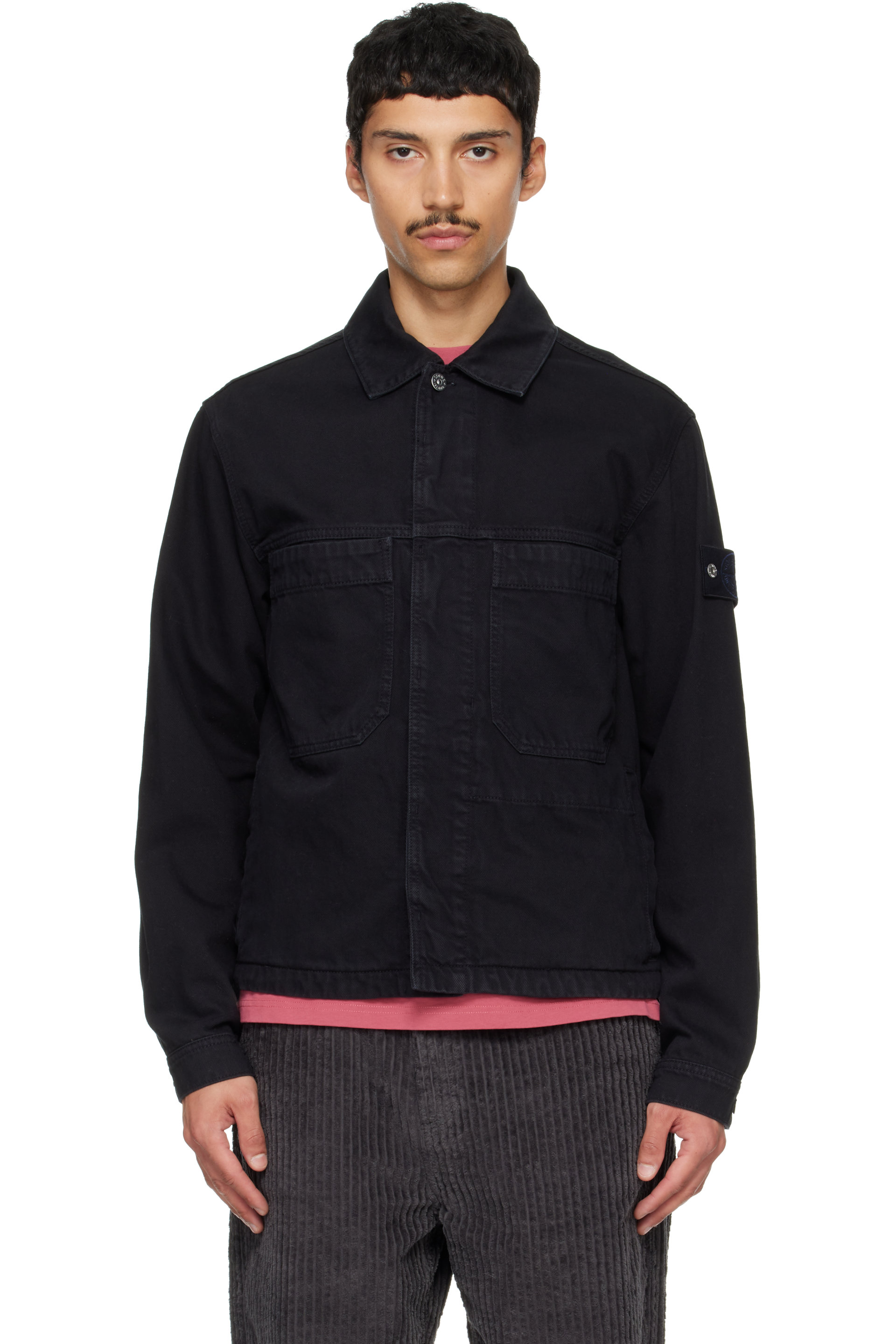 Stone Island - Black 4100006 Light Bull Denim Jacket