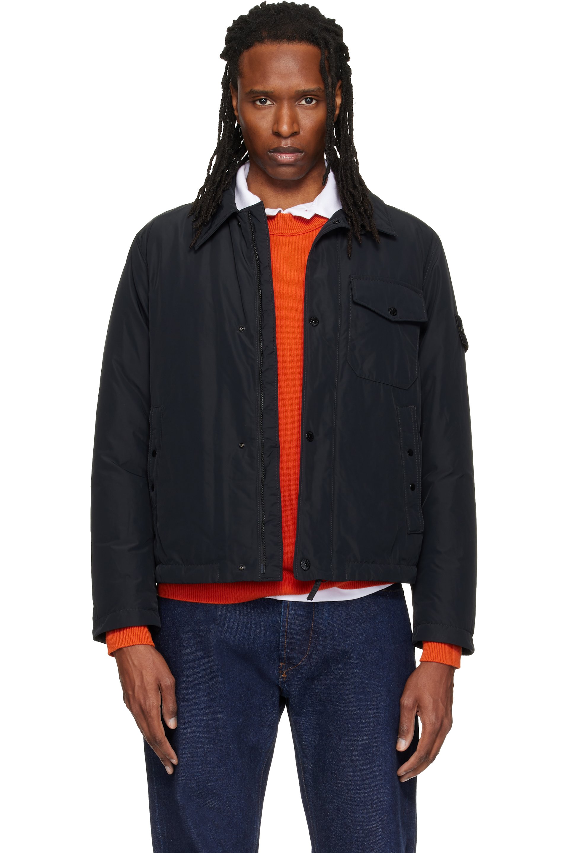 Stone Island - Black 4100022 Micro Reps Down Jacket