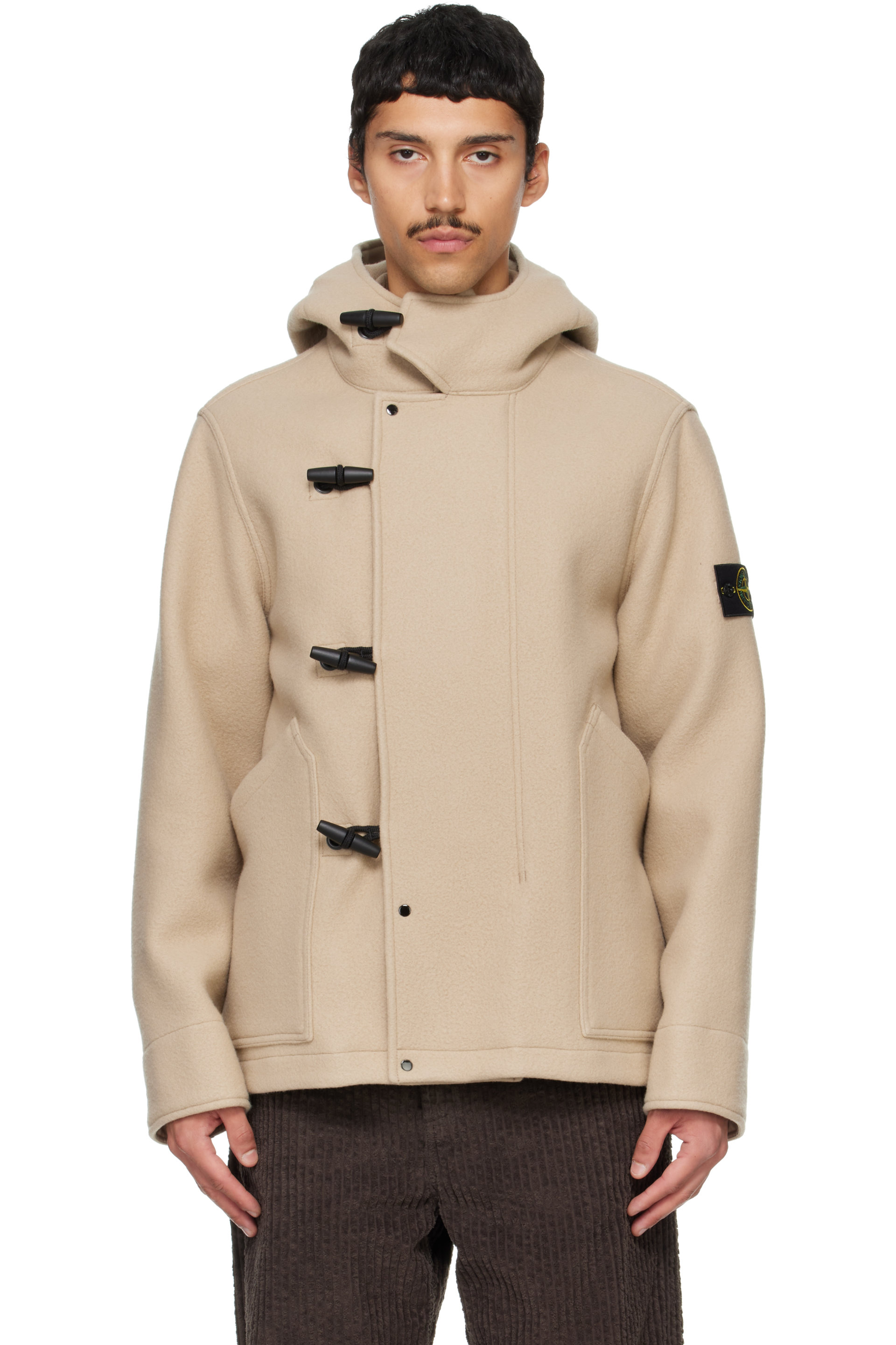 Stone Island - Beige 4100039 Heavy Melton Jacket