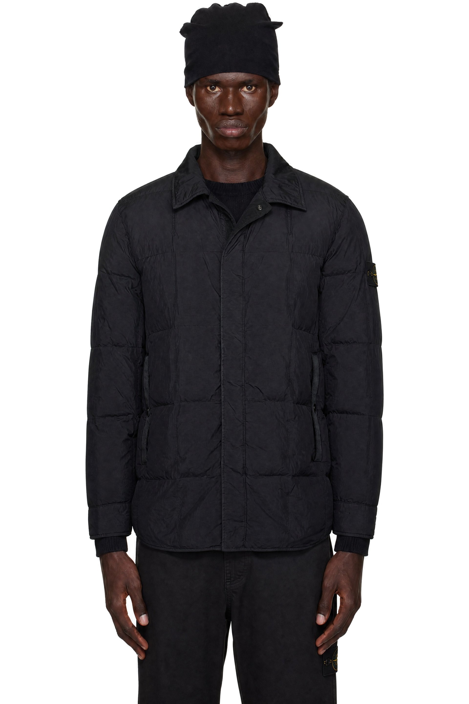 Stone Island - Black 4100033 Micro Twill Down Jacket
