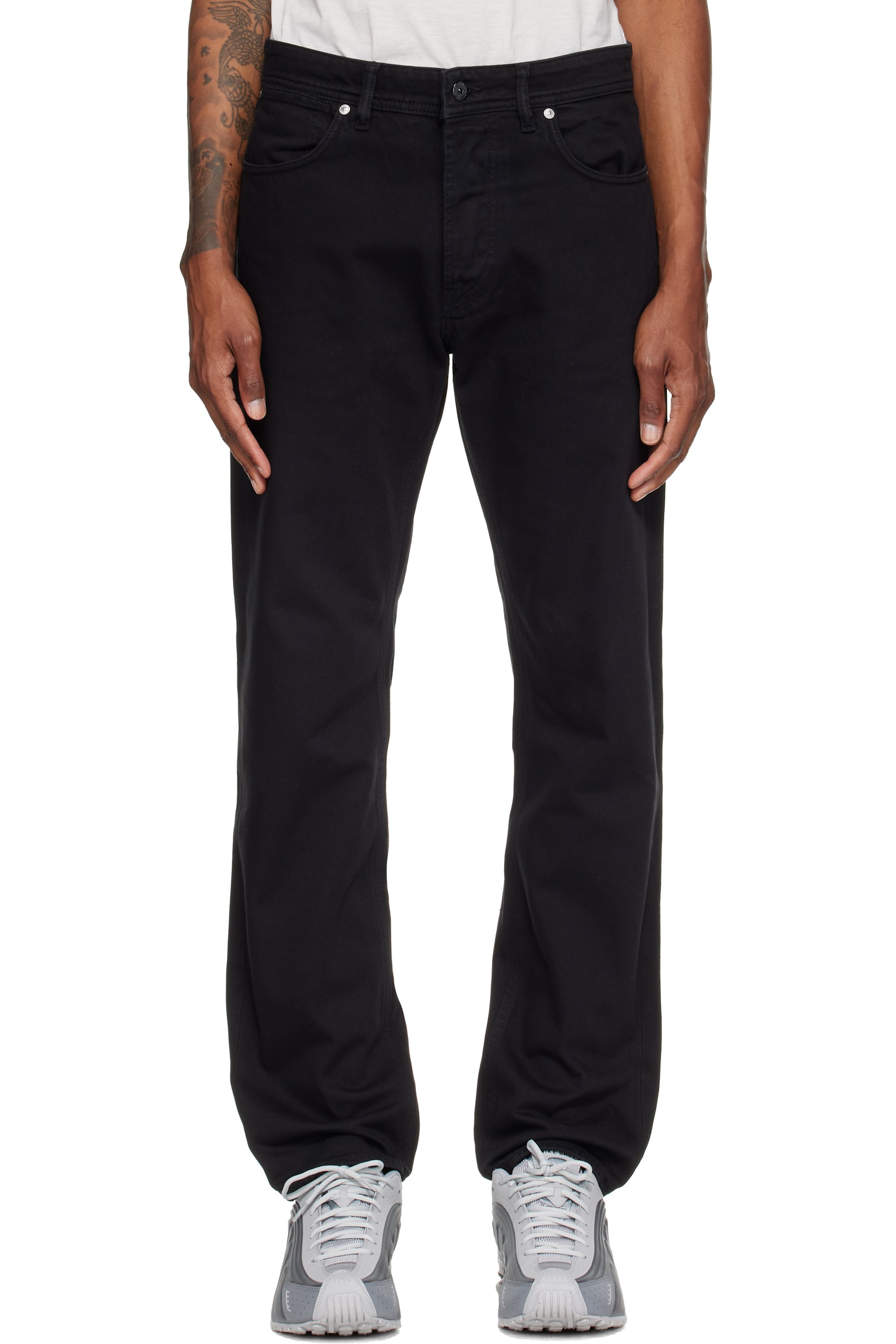 Stone Island - Black J100005 Light Bull Denim-TC Jeans