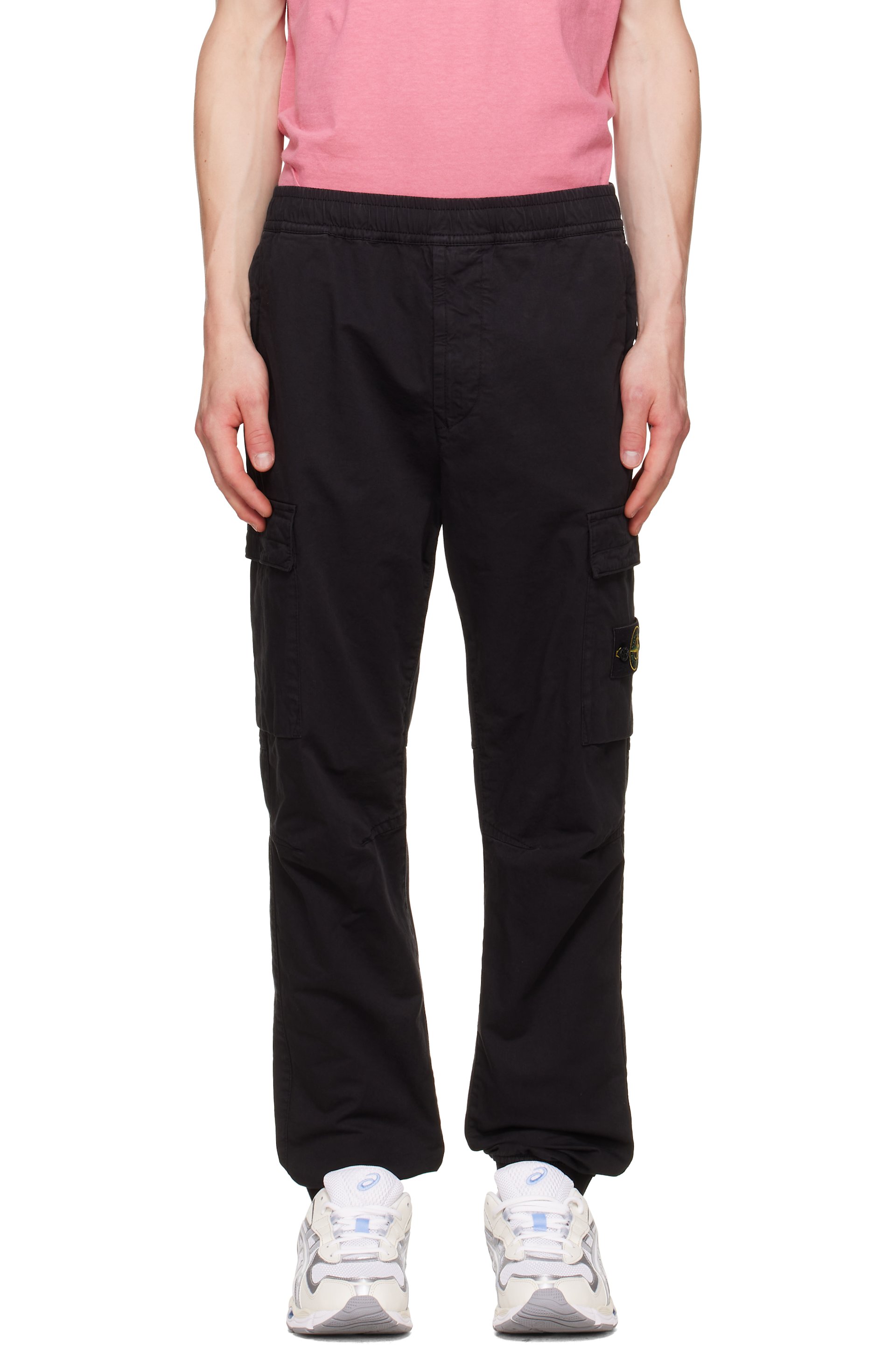 Stone Island - Black 3100031 Stretch Organic Twill Cargo Pants