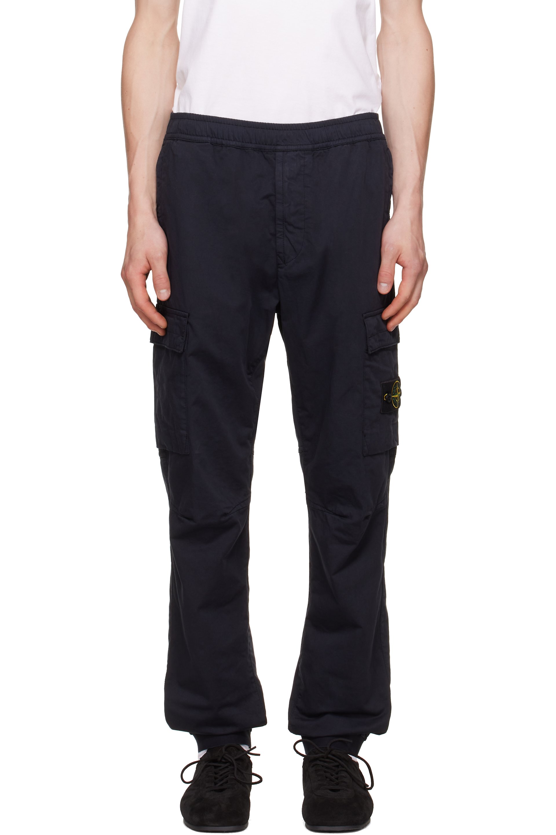 Stone Island - 海军蓝 3100031 Stretch Organic Twill 工装裤