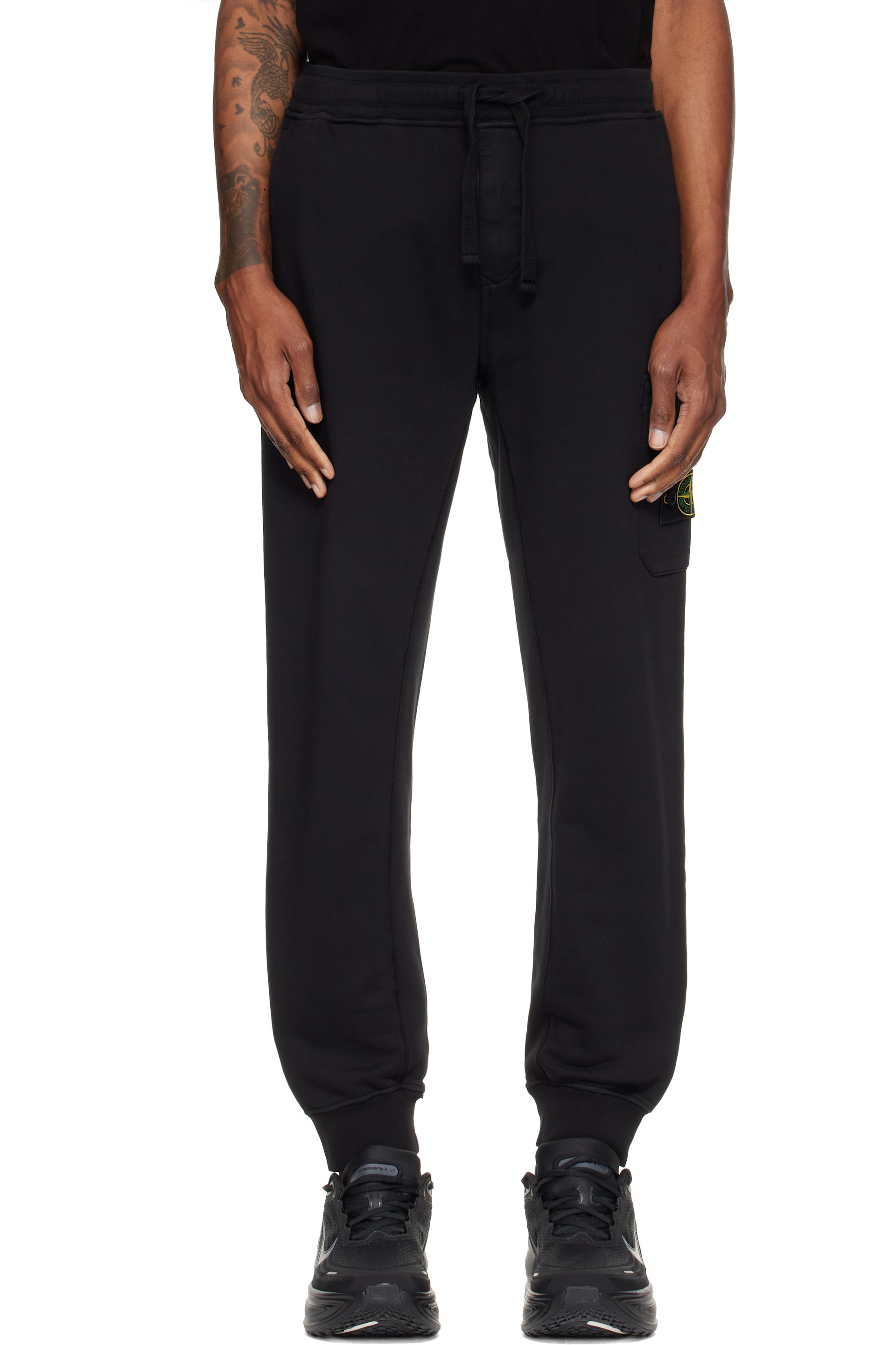Stone Island - Black 6200010 Organic Cotton Sweatpants