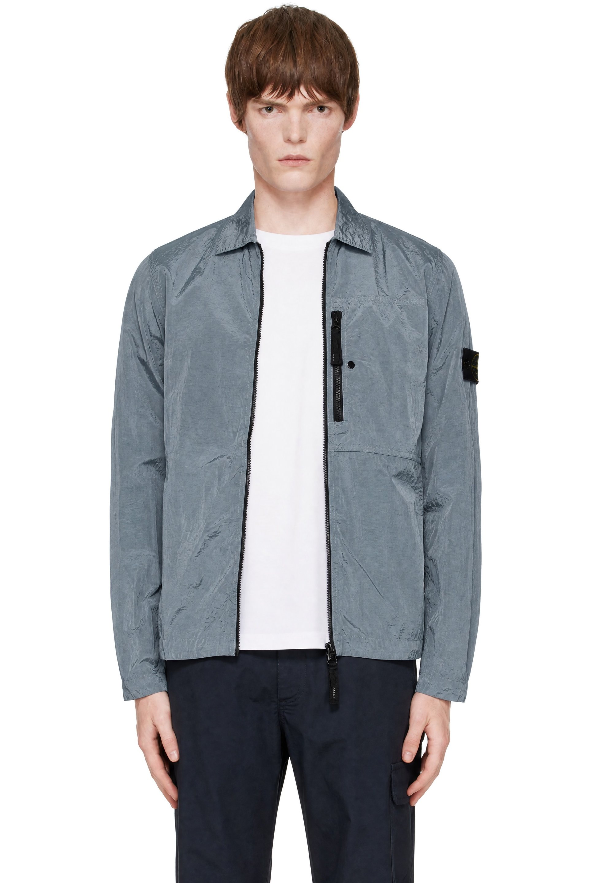 Stone Island - Gray 1200041 Nylon Metal ECONYL Overshirt