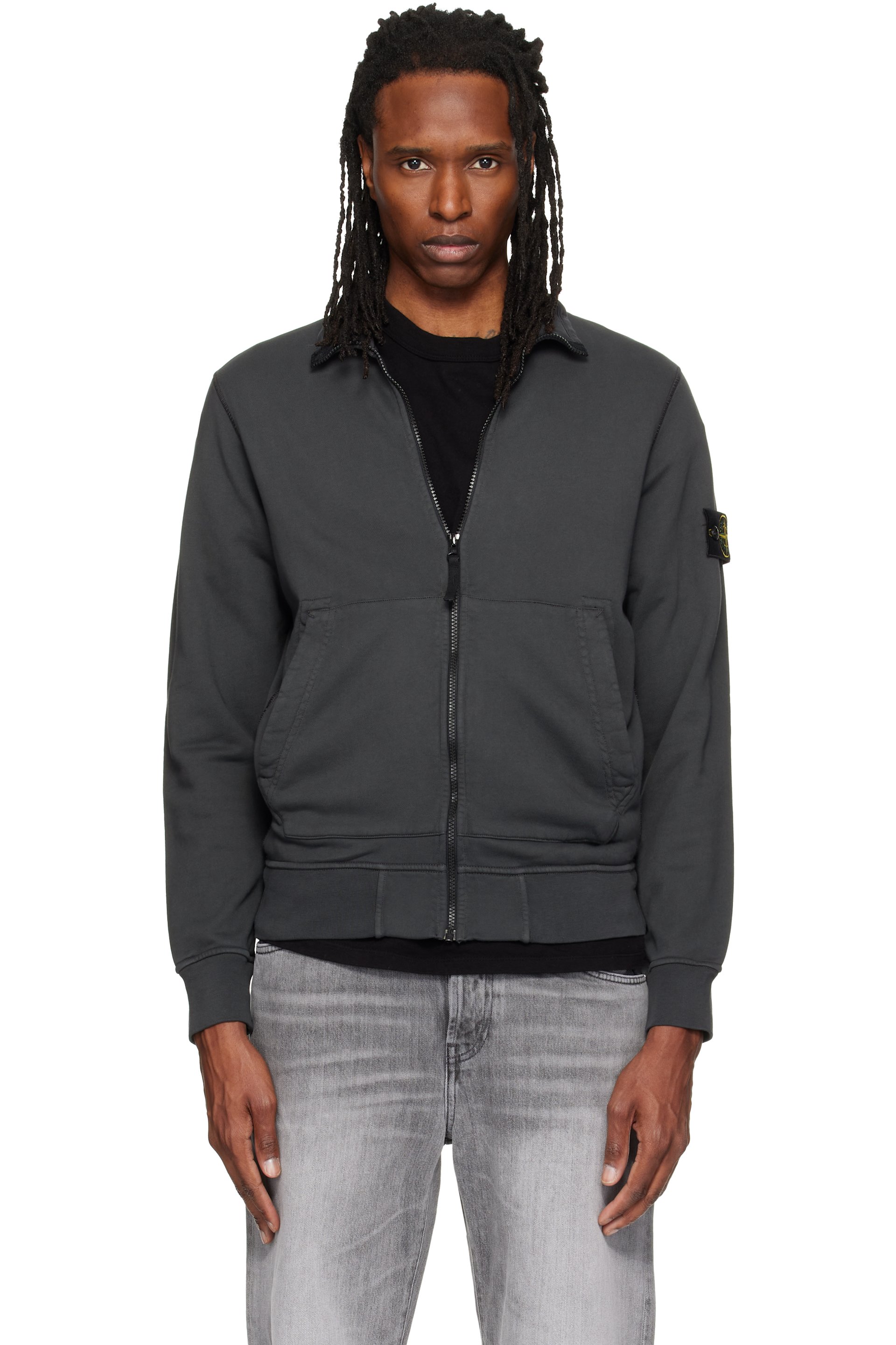 Stone Island - Gray 6100063 Organic Cotton Jacket