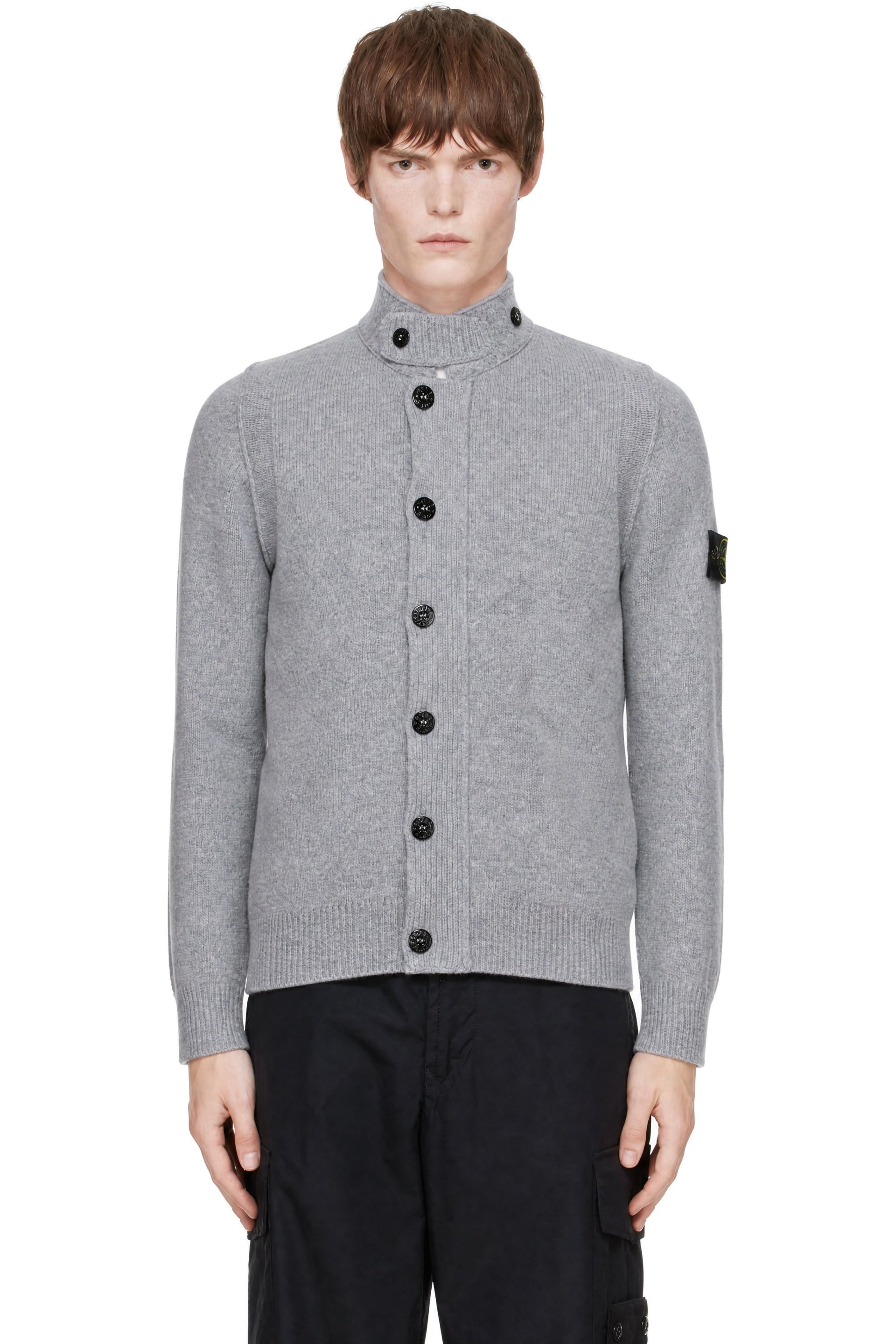 Stone Island - Gray 5100047 Lambswool Jacket