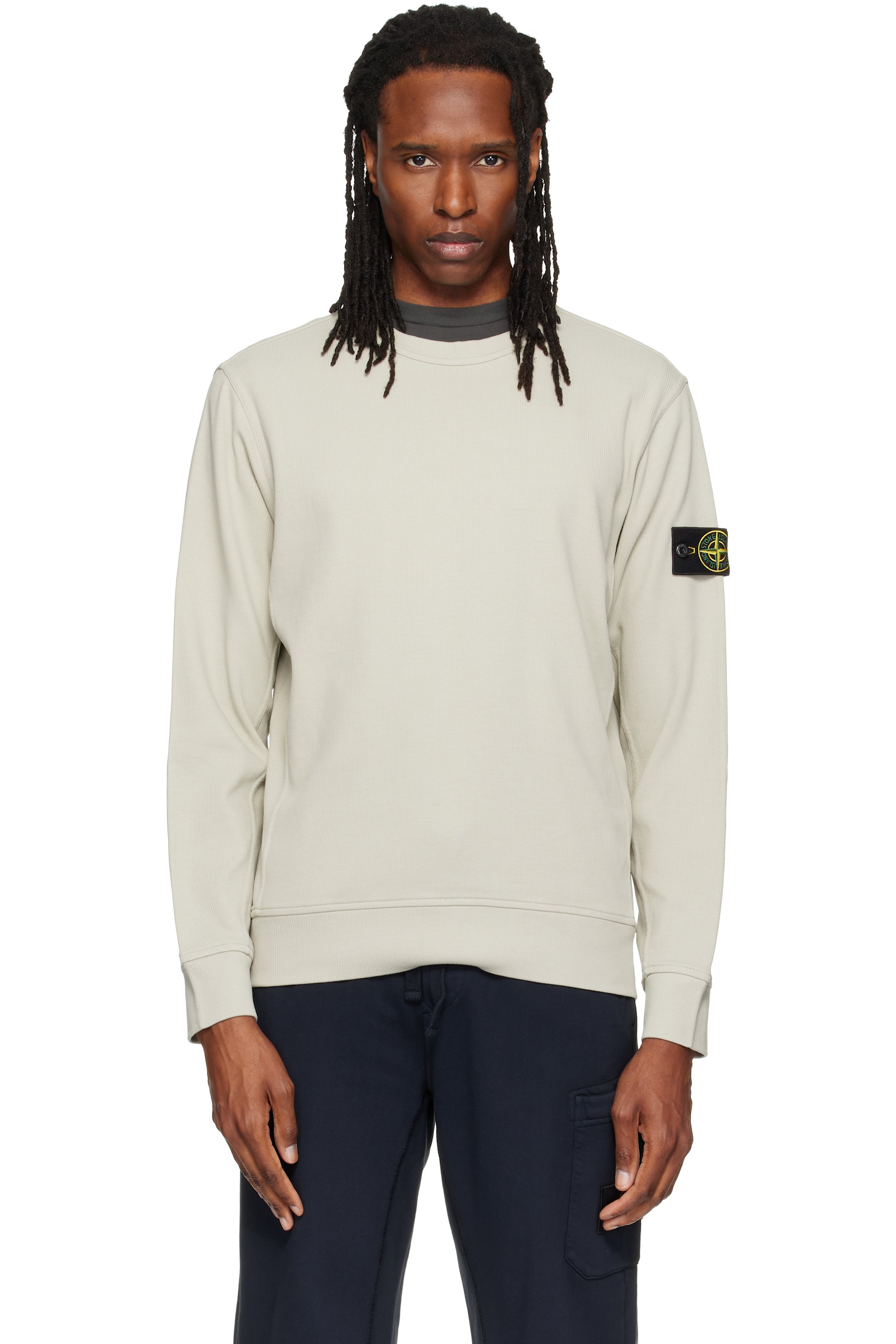 Stone Island - Green 6100017 Organic Cotton Interlock Sweatshirt