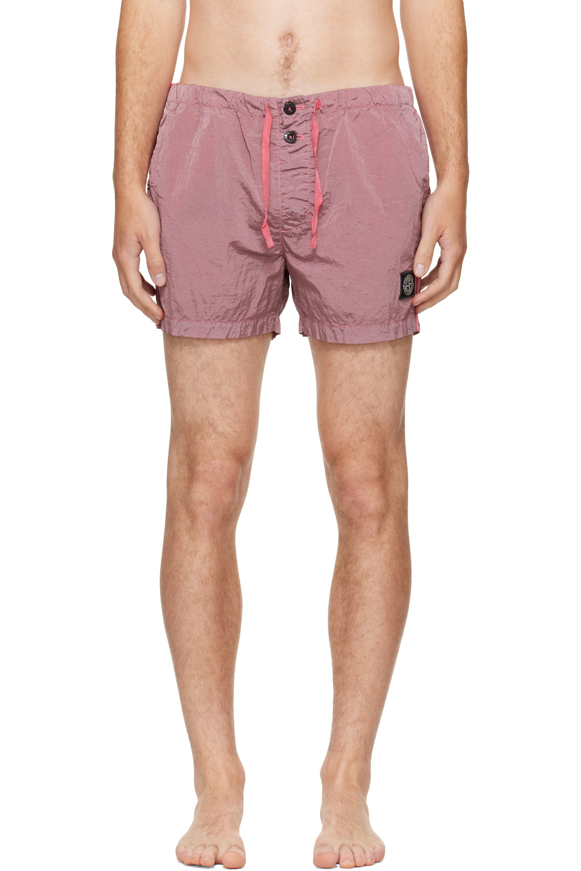 Stone Island - Pink B100003 Nylon Metal Econyl Swim Shorts