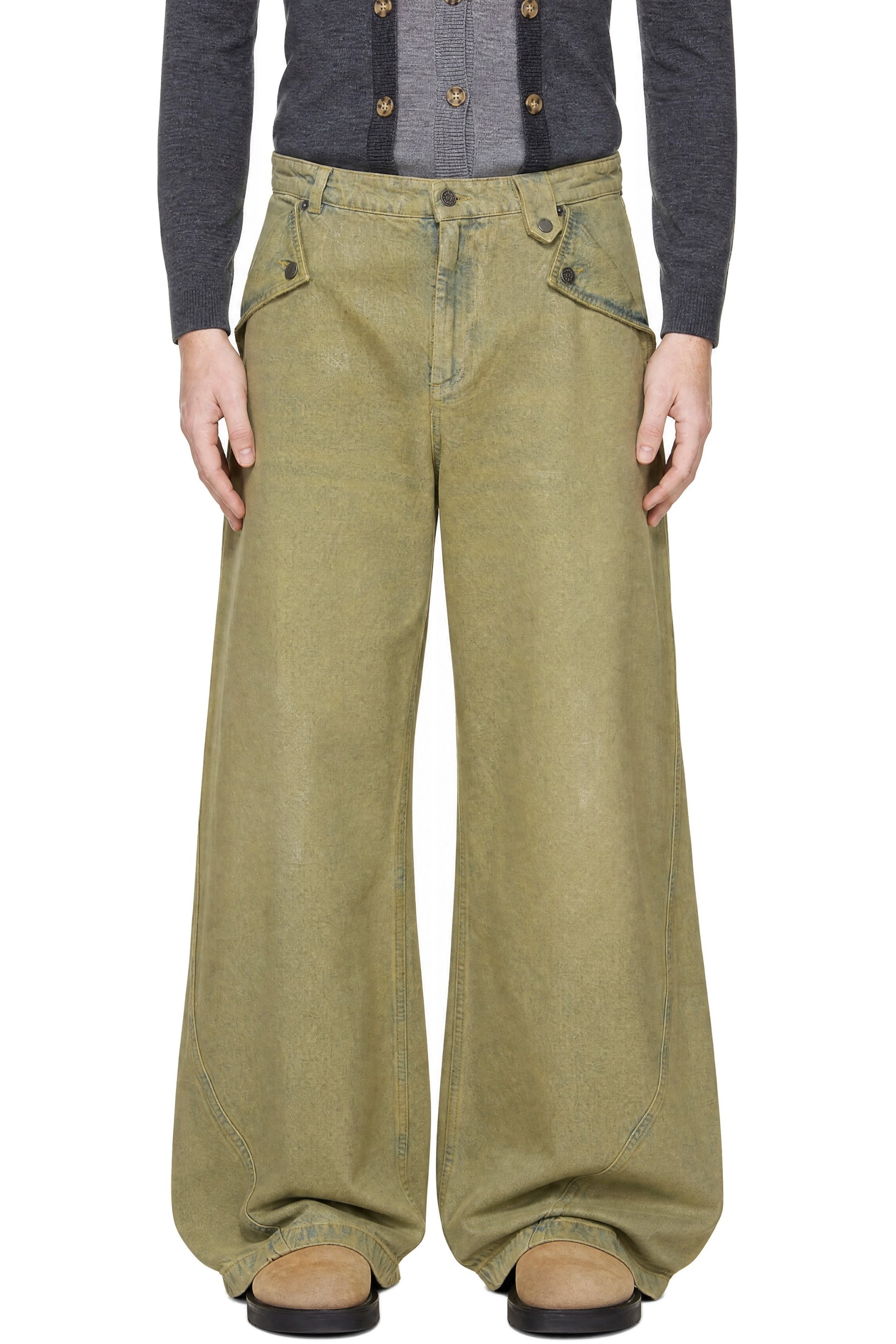 EGONlab - Green Baggy Jeans