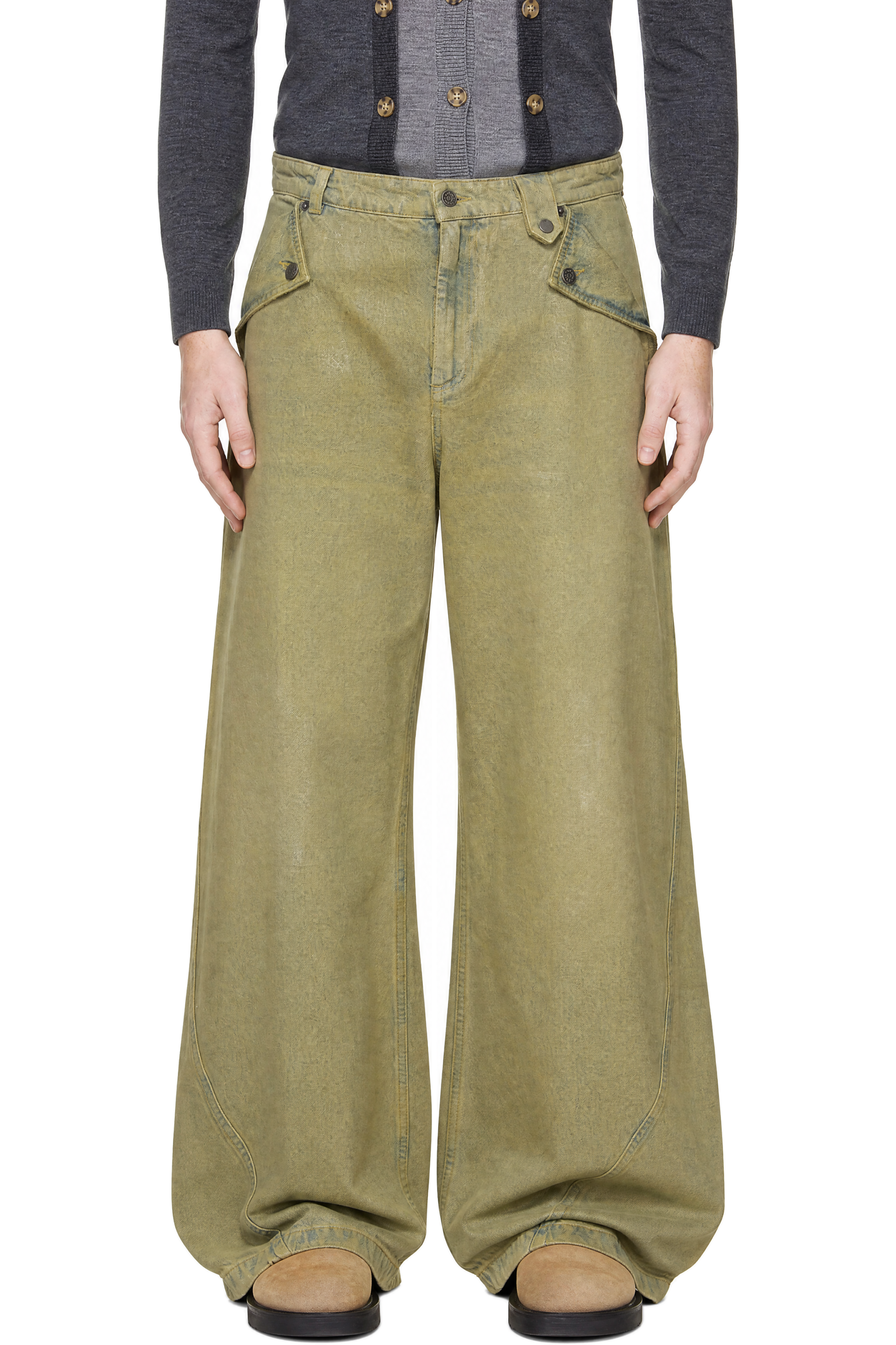 EGONlab - Green Baggy Jeans