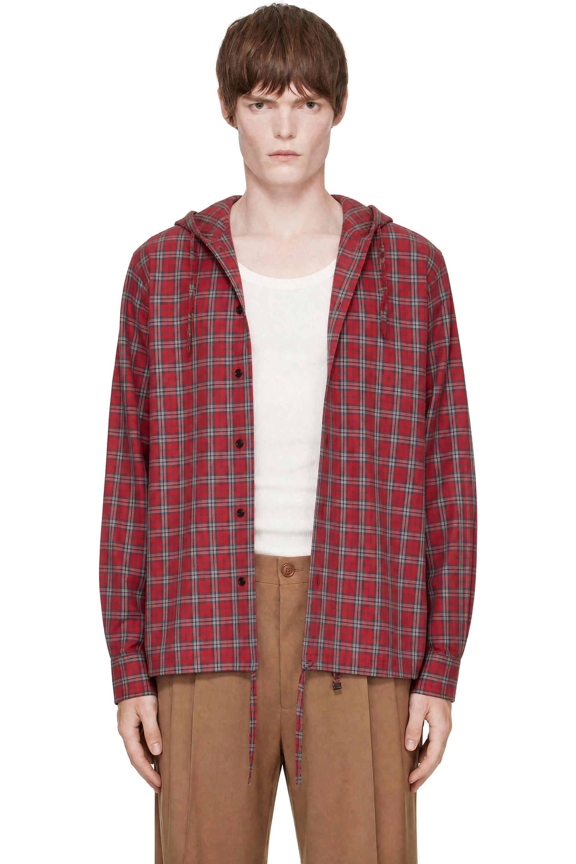 EGONlab - Red Hooded Shirt