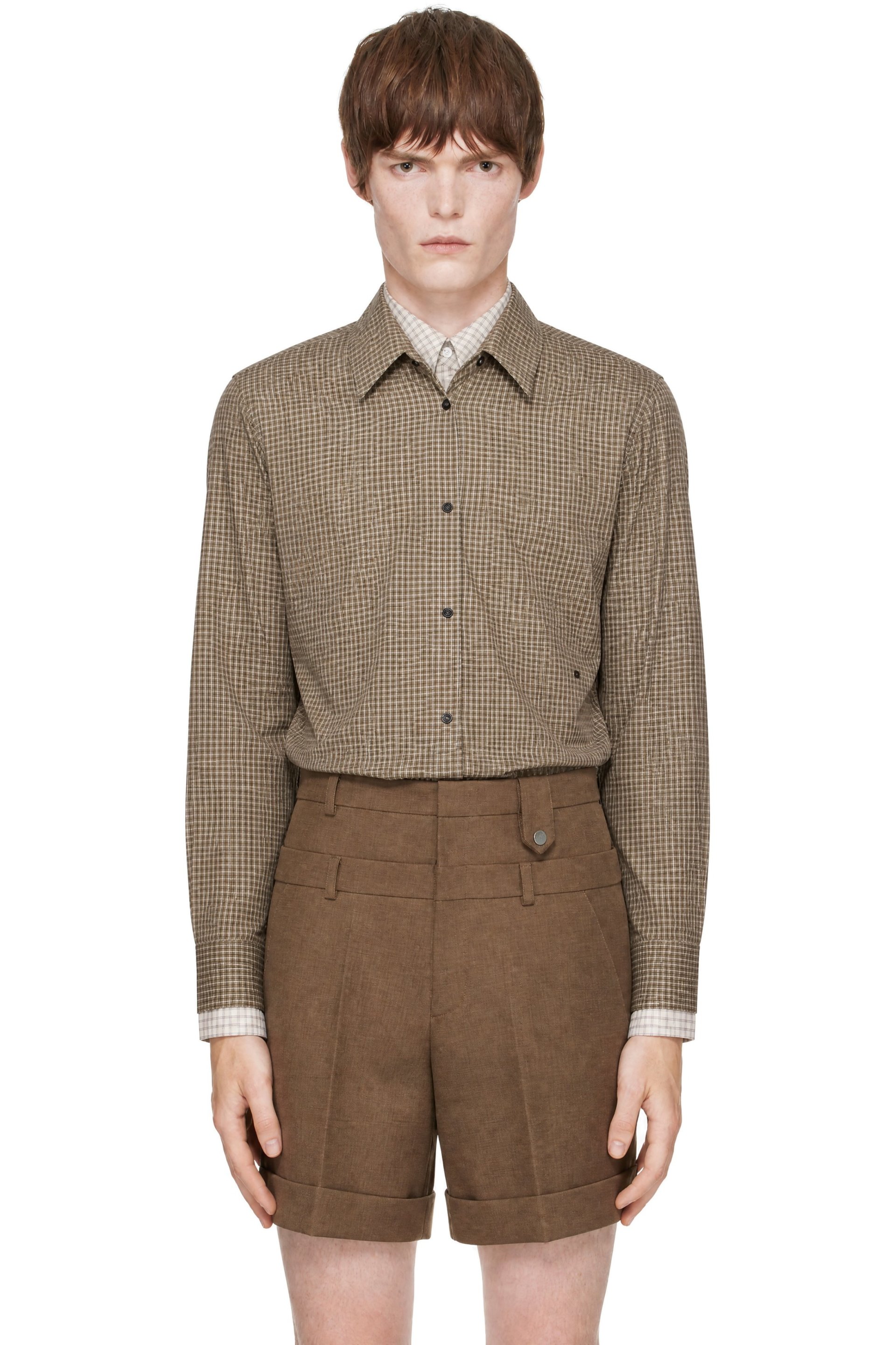 EGONlab - Brown Layered Shirt