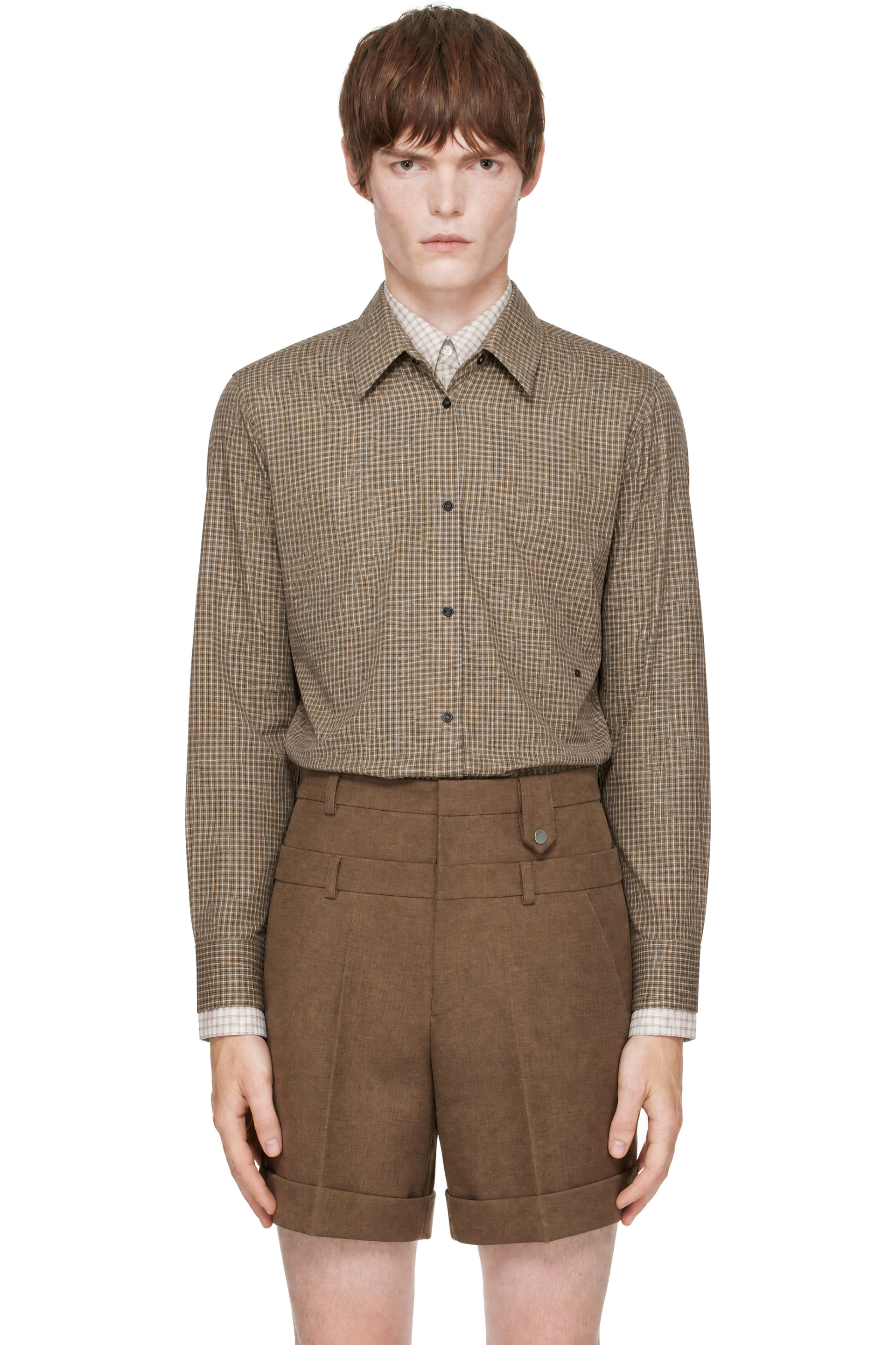 EGONlab - Brown Layered Shirt