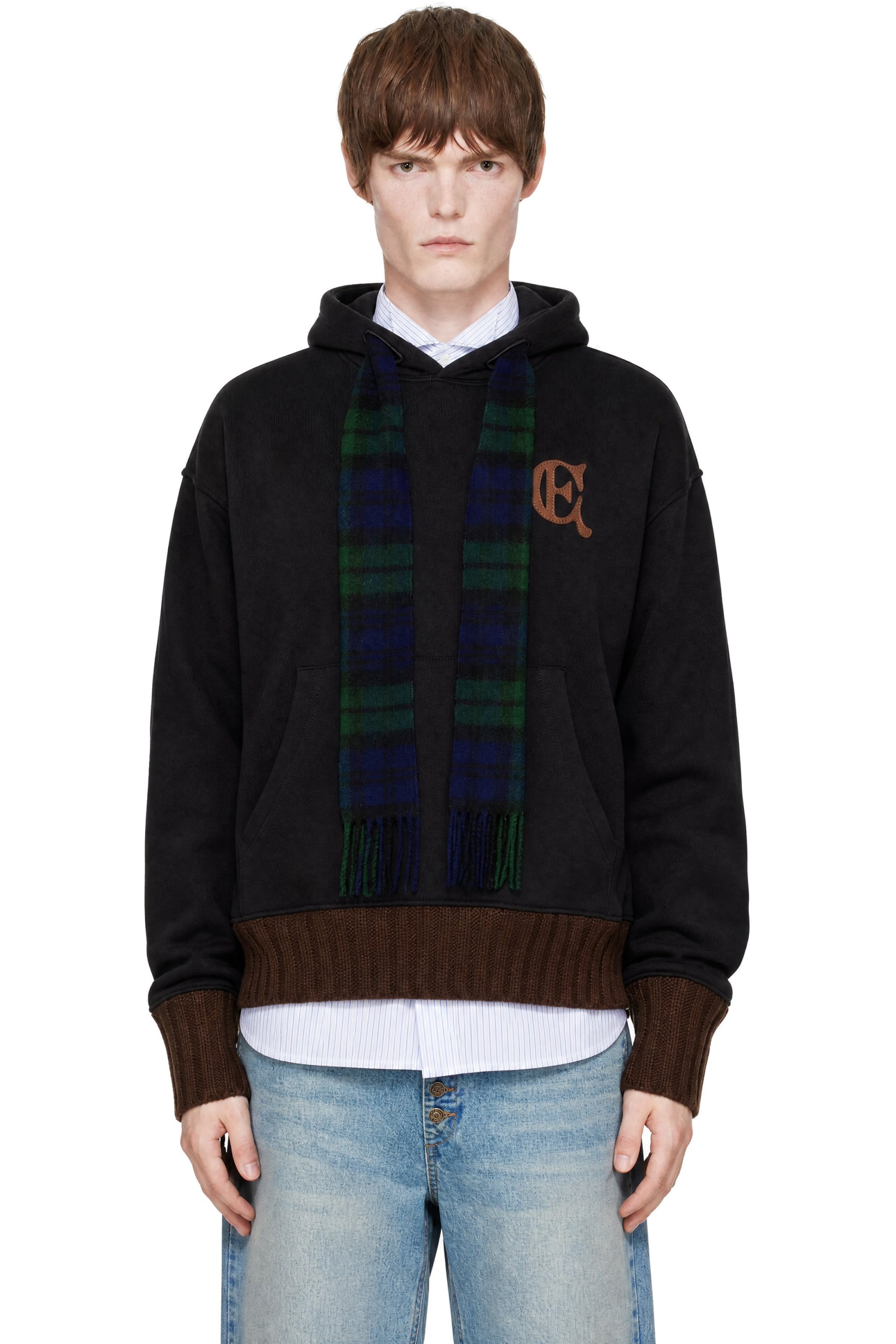 EGONlab - Black Scarf Hoodie