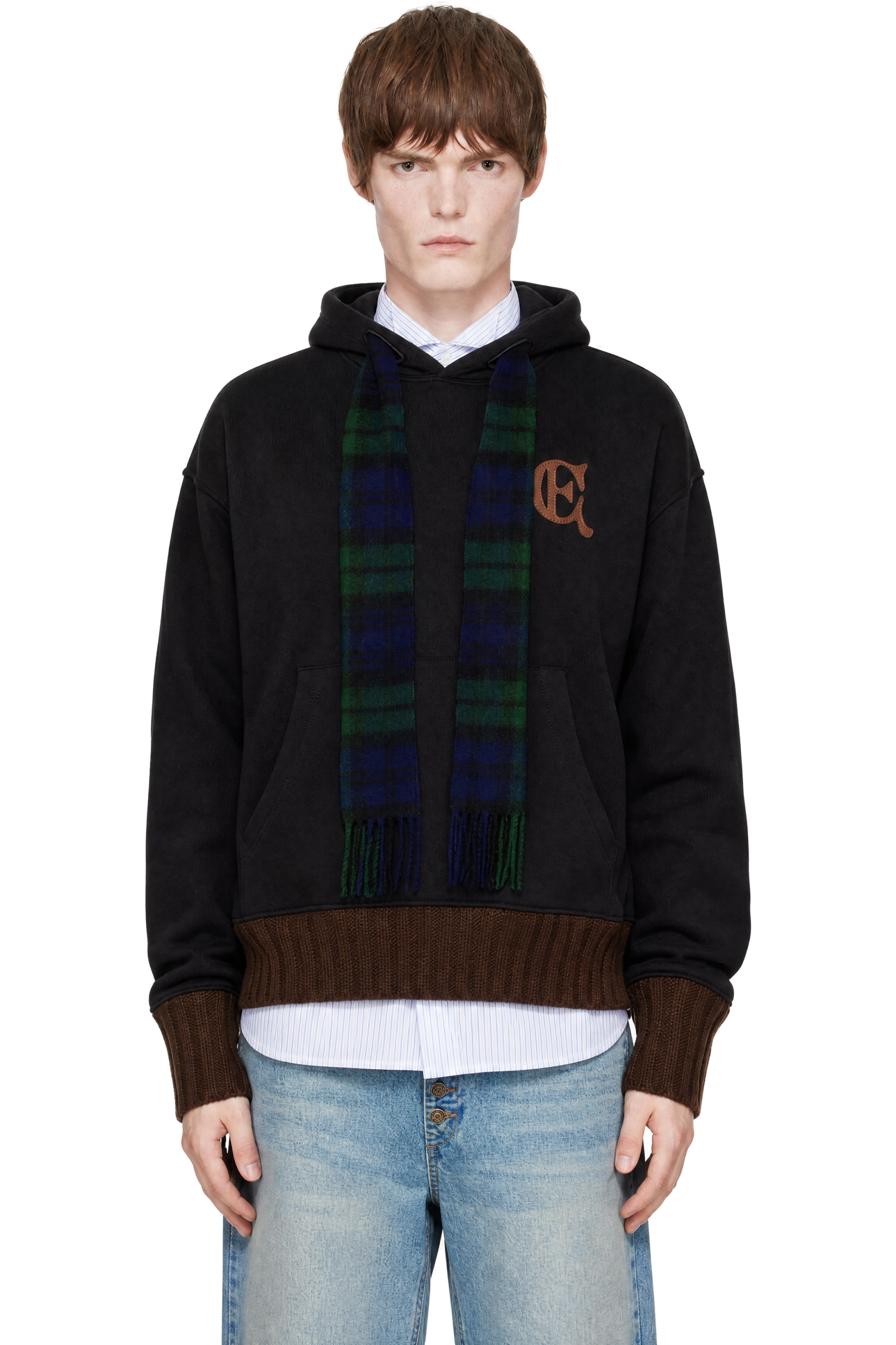 EGONlab - Black Scarf Hoodie