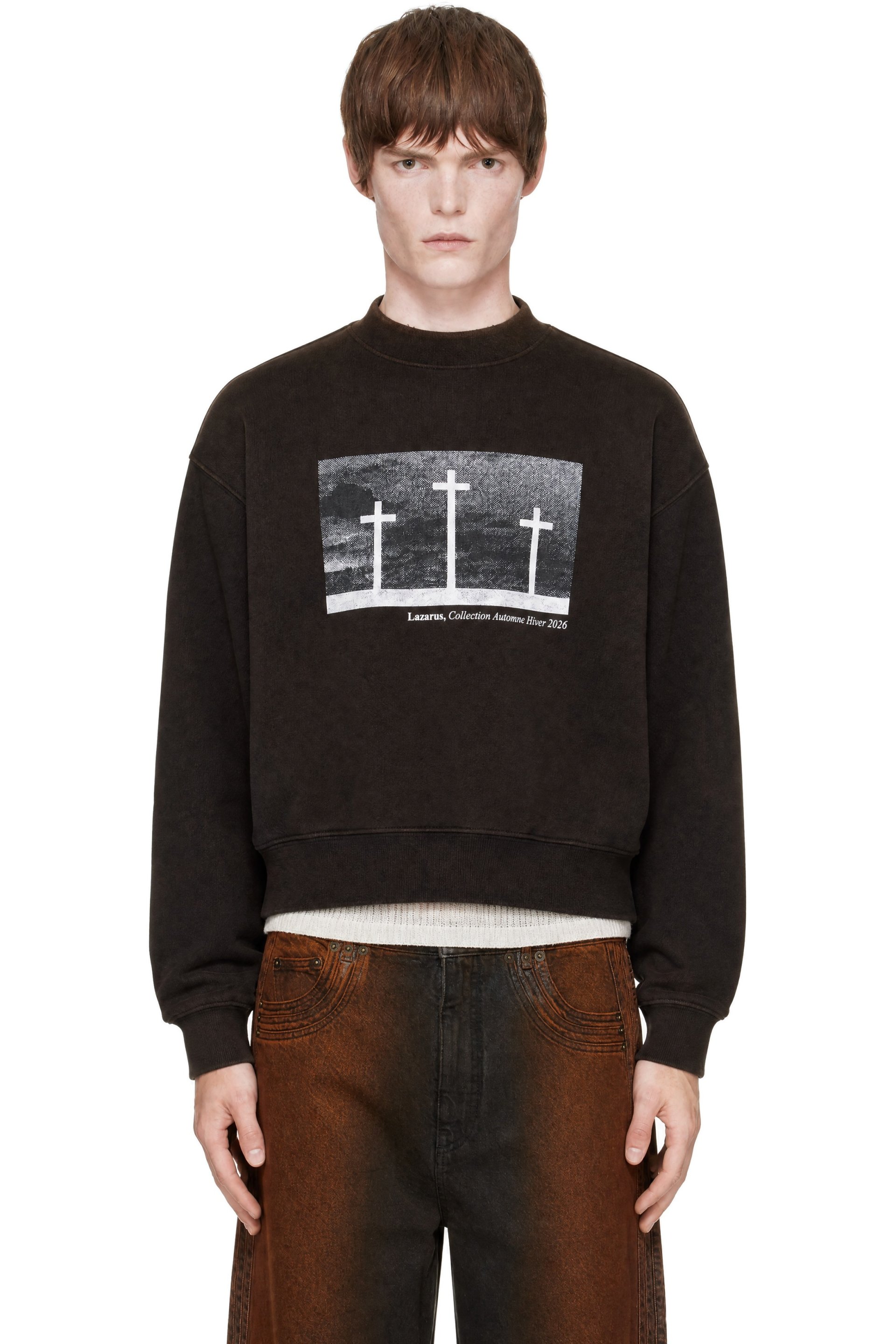 EGONlab - Black Egonic 'Lazarus' Crosses Sweatshirt
