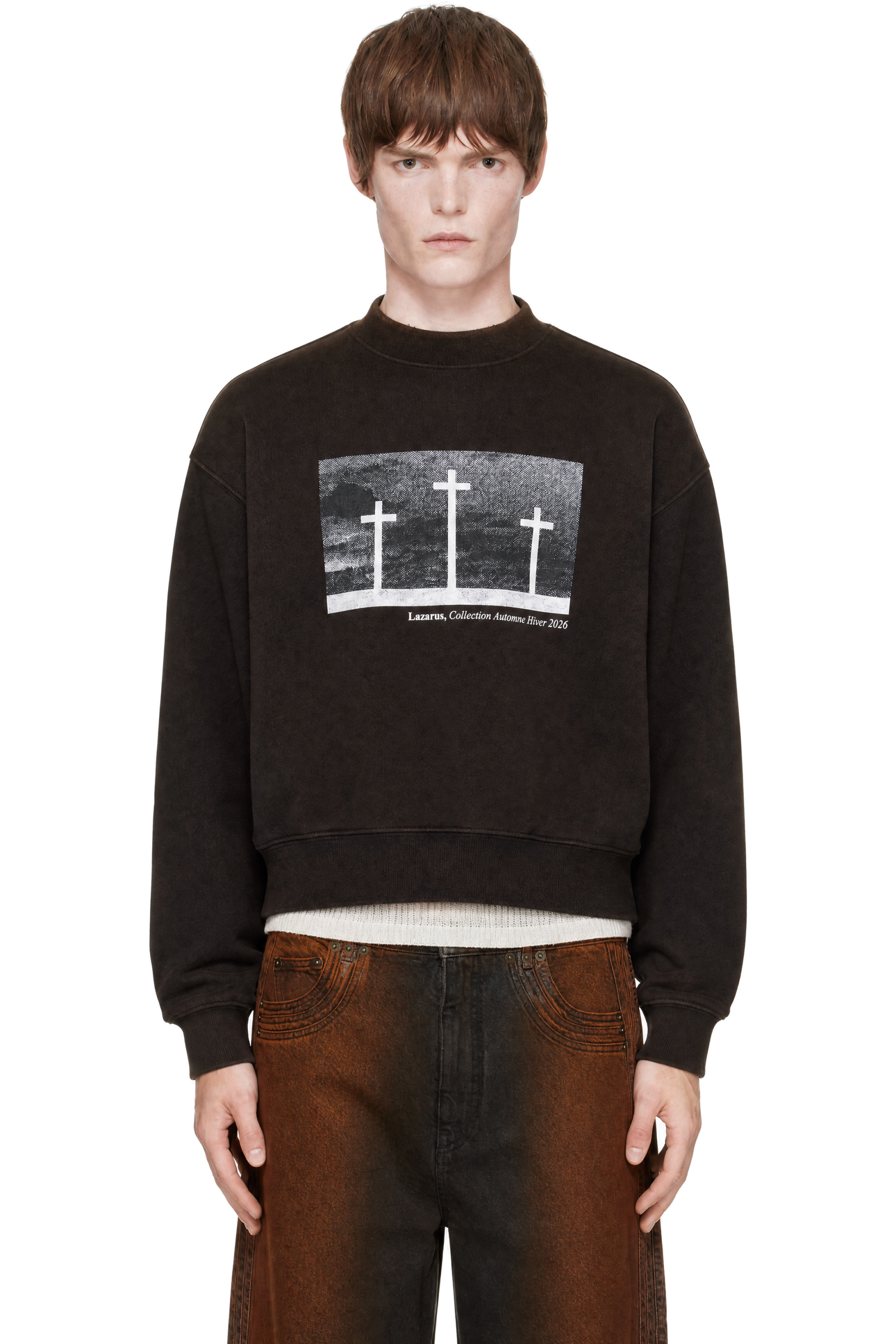 EGONlab - Black Egonic 'Lazarus' Crosses Sweatshirt