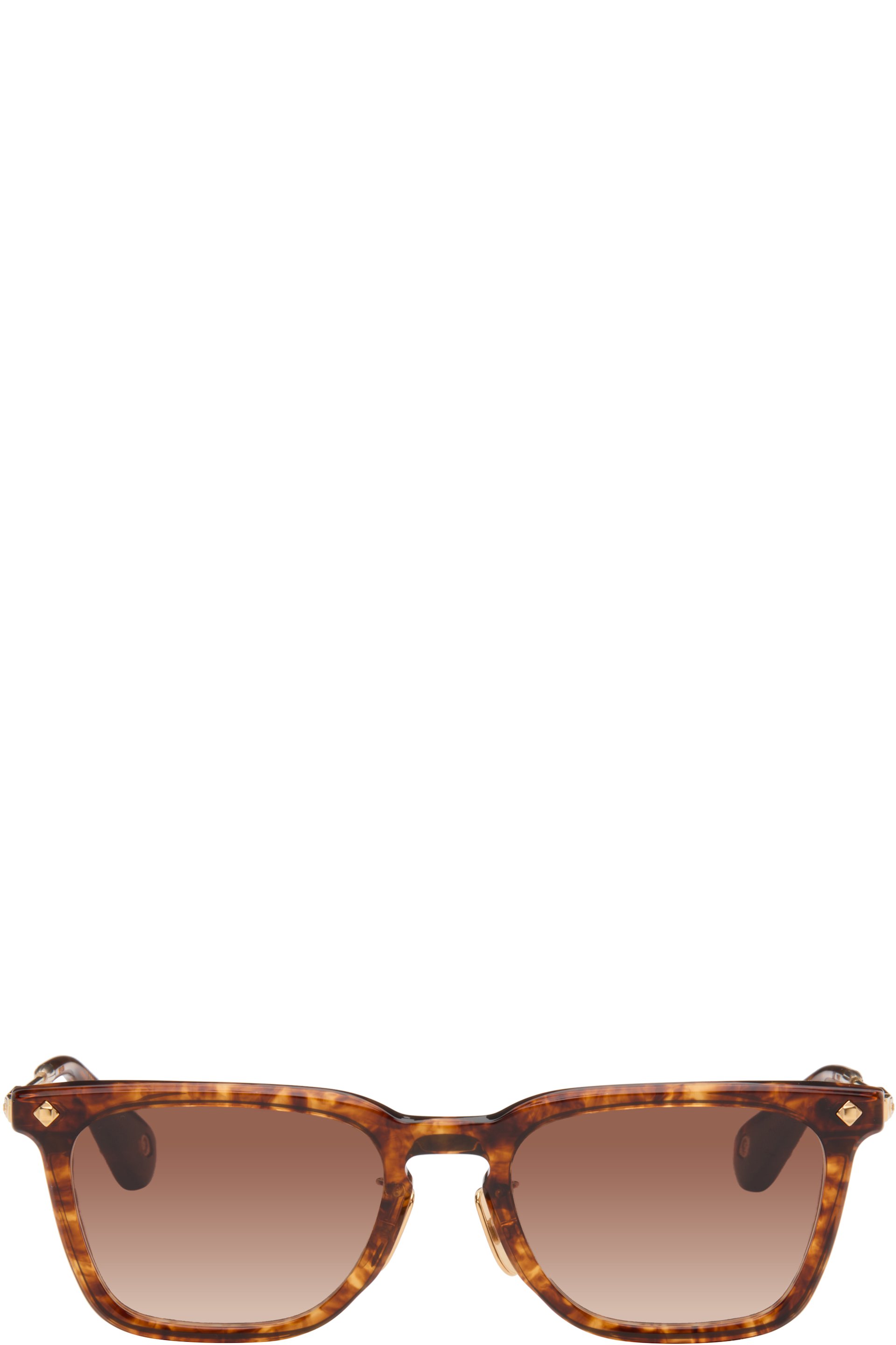 Lunetterie Générale - Brown & Gold 'Chivalry Isn't Dead' Sunglasses