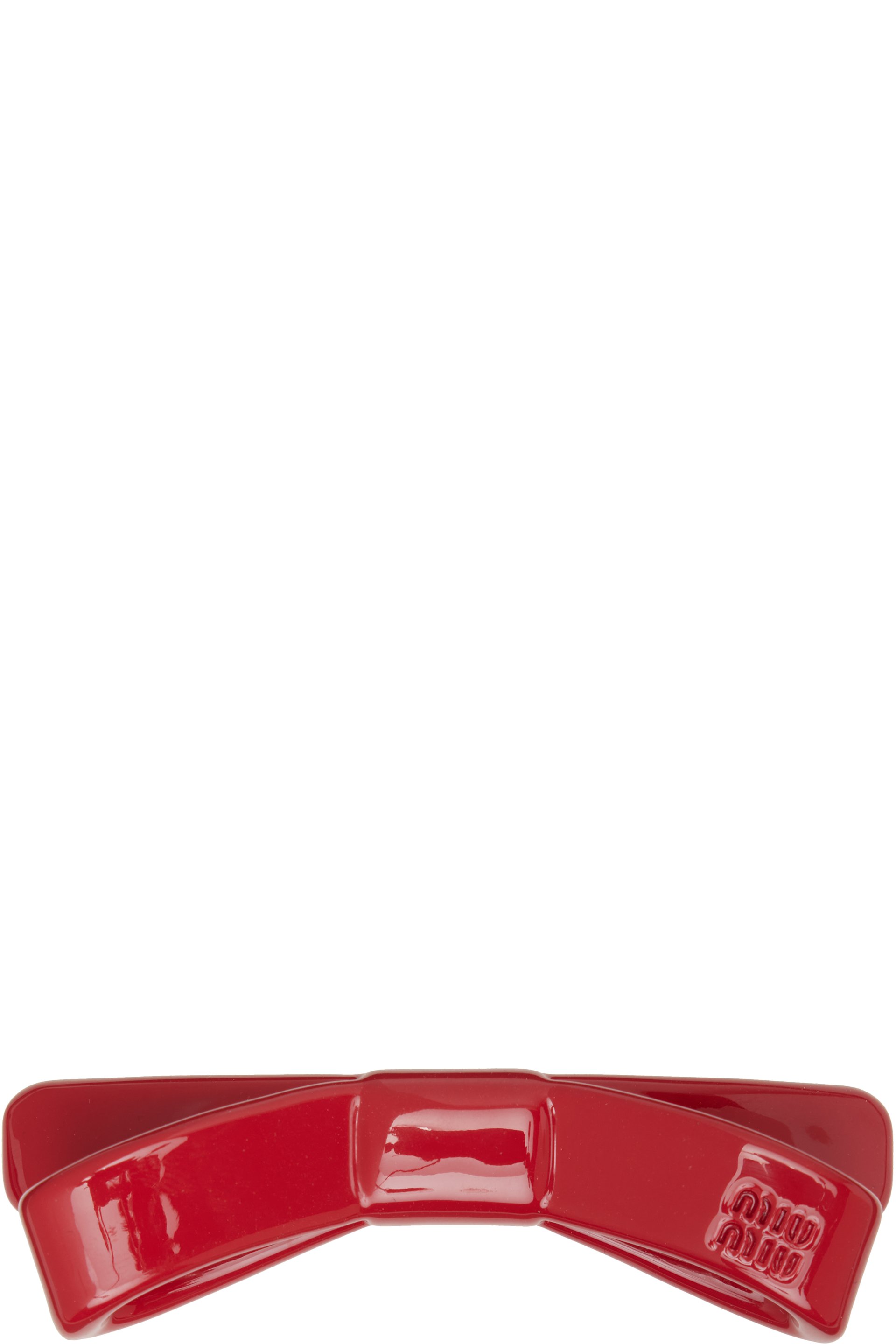 Miu Miu - Red Bow Plexy Hair Clip