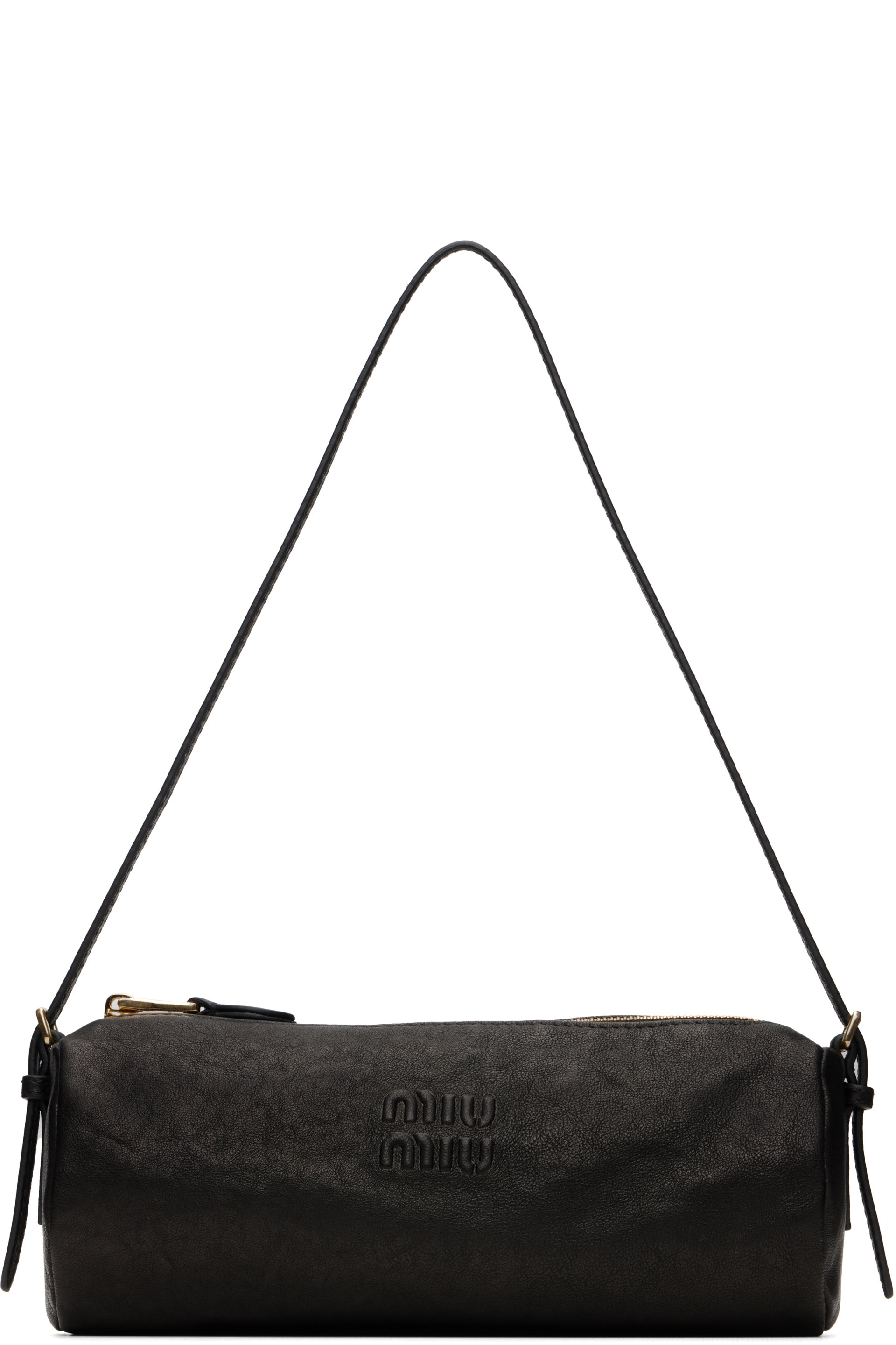 Miu Miu - Black Nappa Leather Pouch Bag
