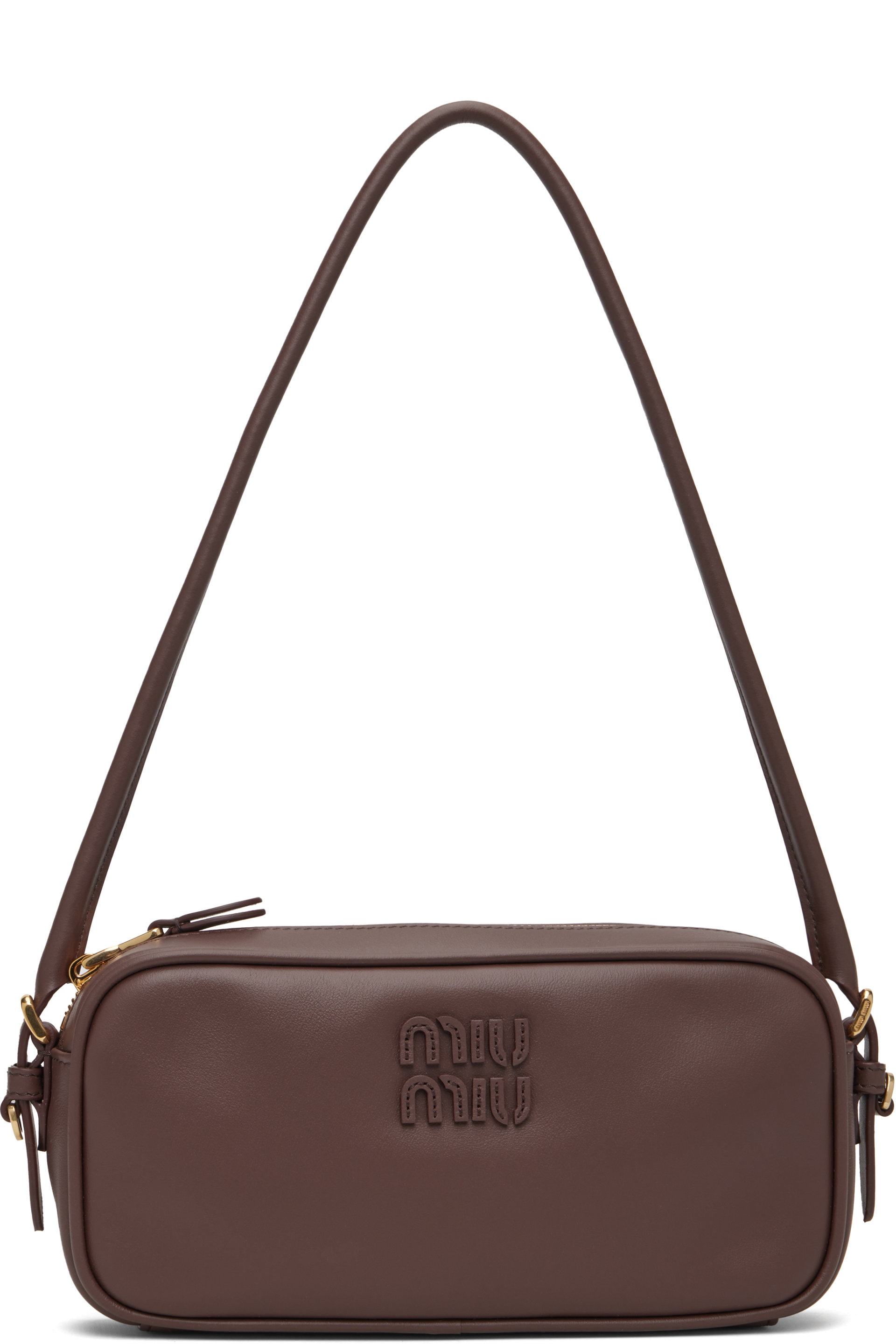 Miu Miu - Brown Leather Pouch Bag