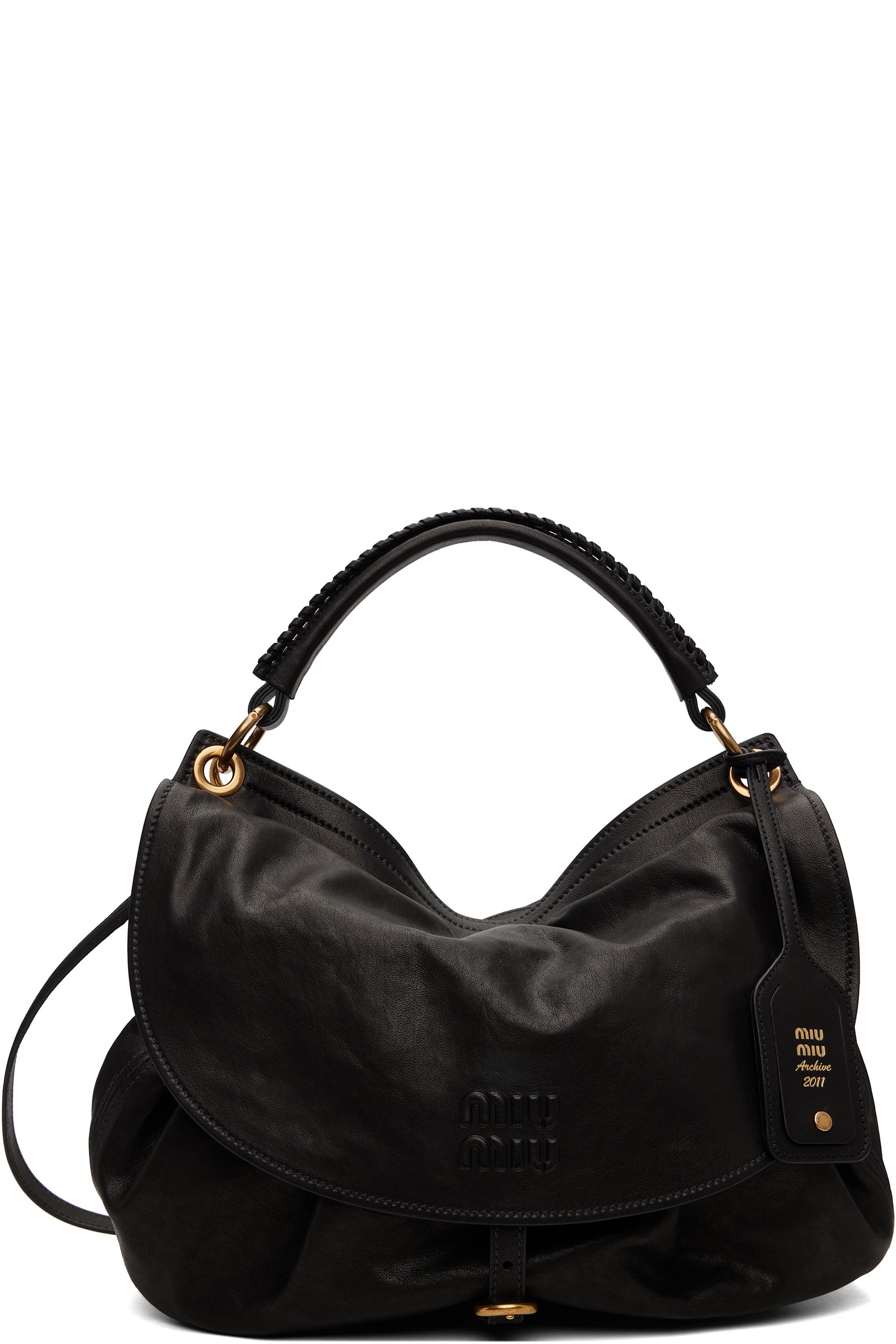Miu Miu - Black Rendez-Vous Leather Bag