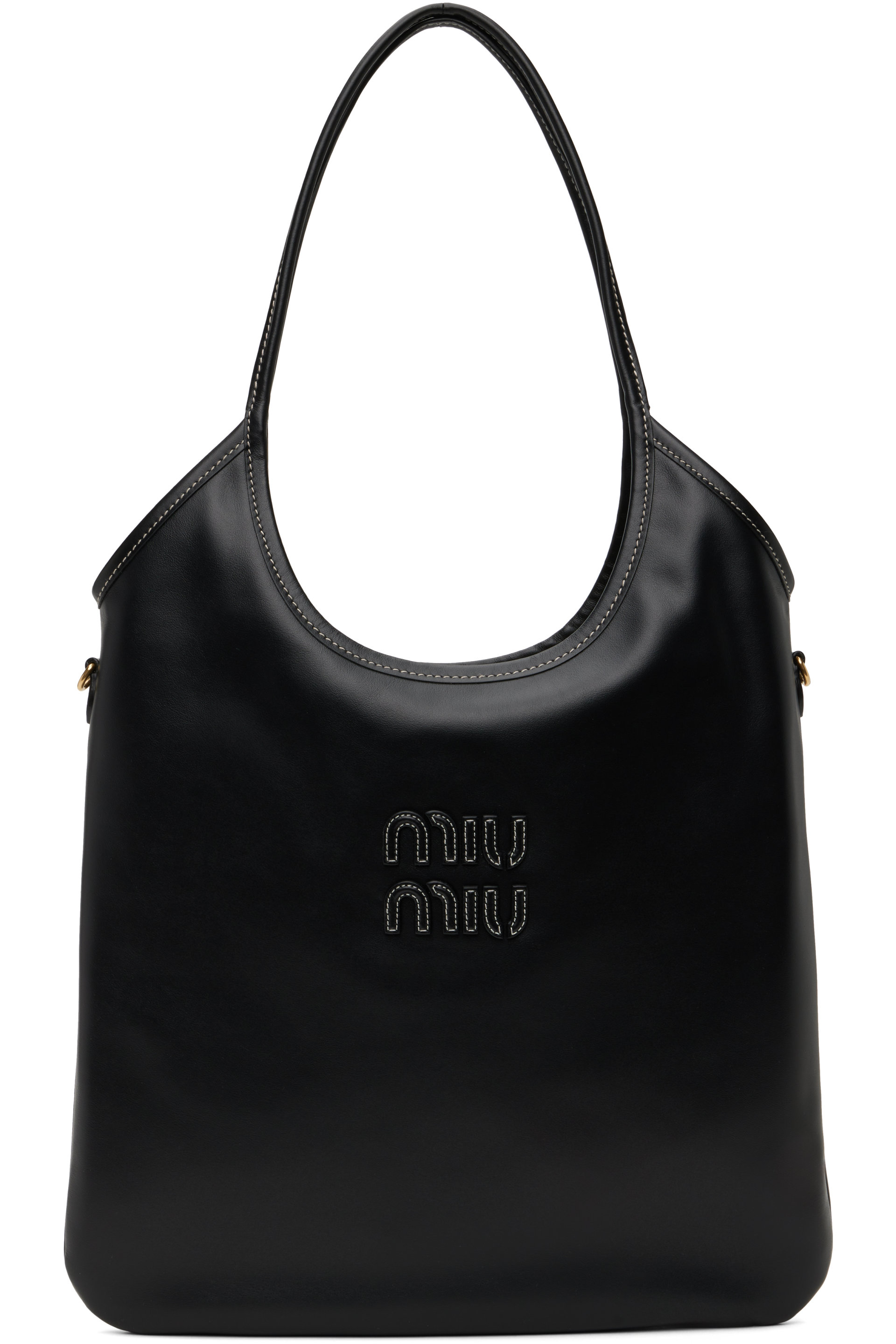 Miu Miu - Cabas Ivy noir en cuir