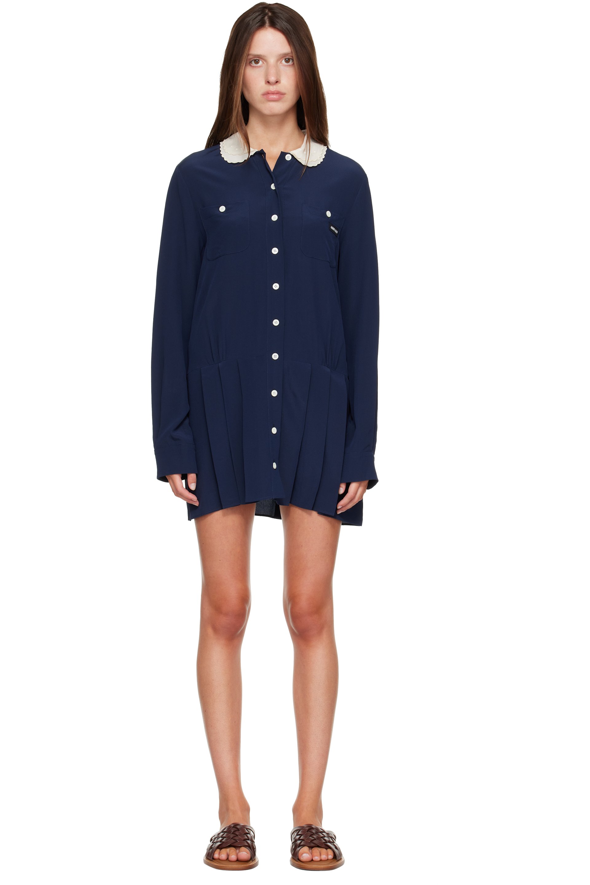 Miu Miu - Navy Marocain Minidress