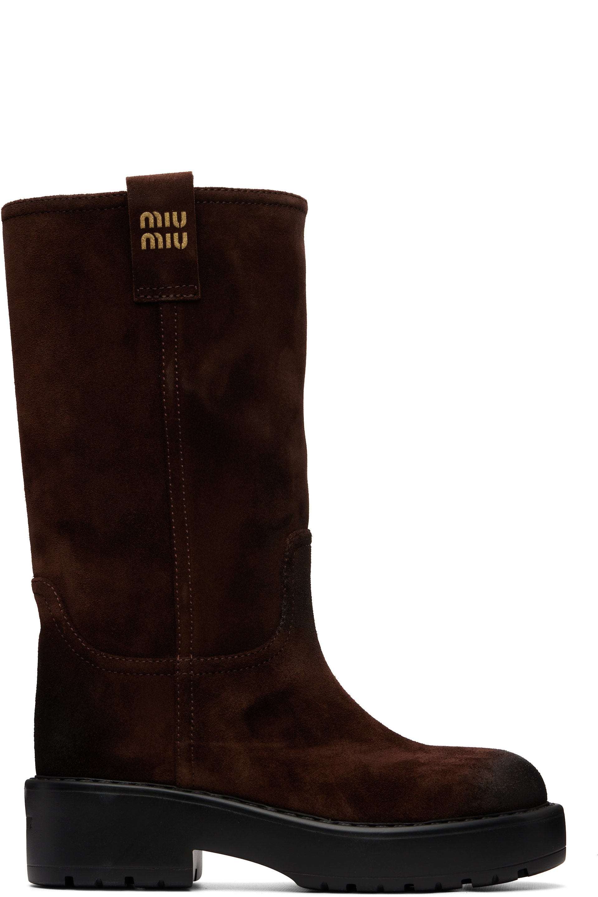 Miu Miu - Brown Suede Boots