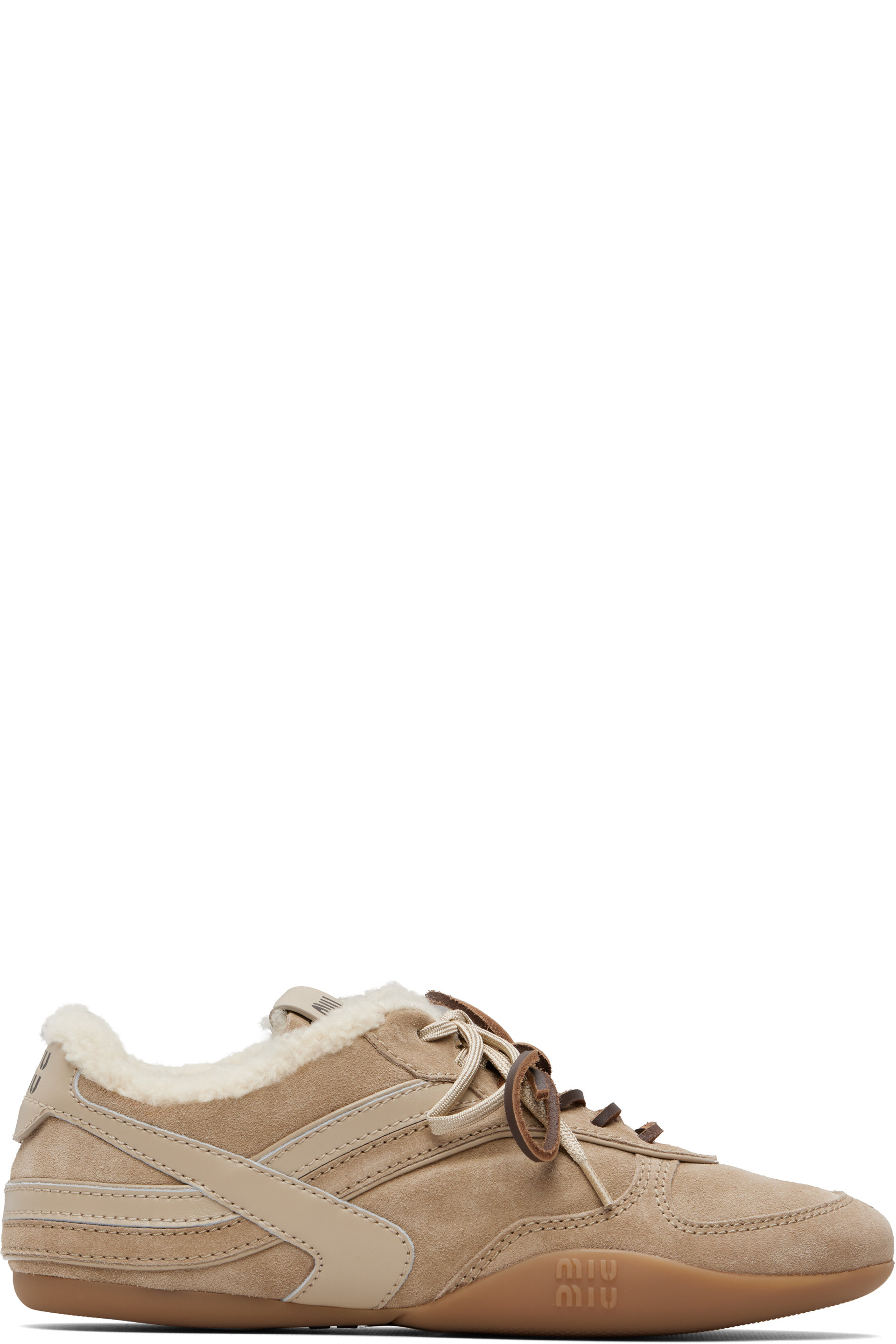 Miu Miu - Baskets Gymnasium beiges