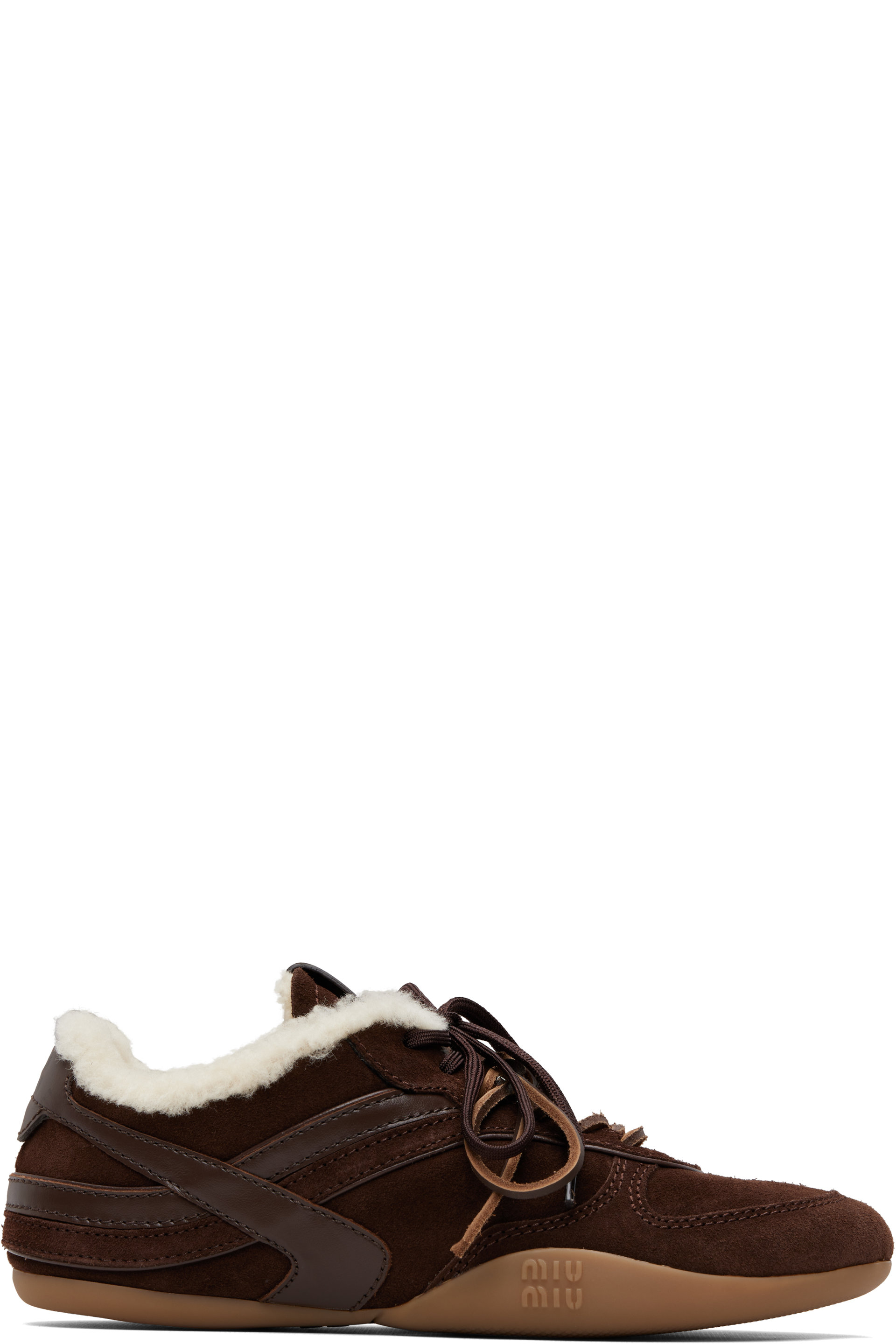 Miu Miu - Baskets Gymnasium brunes