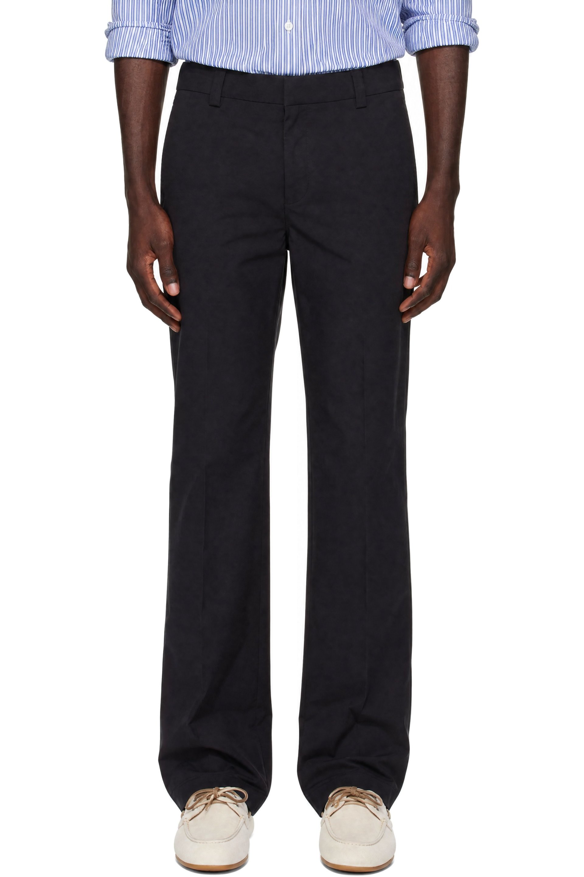 Miu Miu - Black Stretch Poplin Trousers