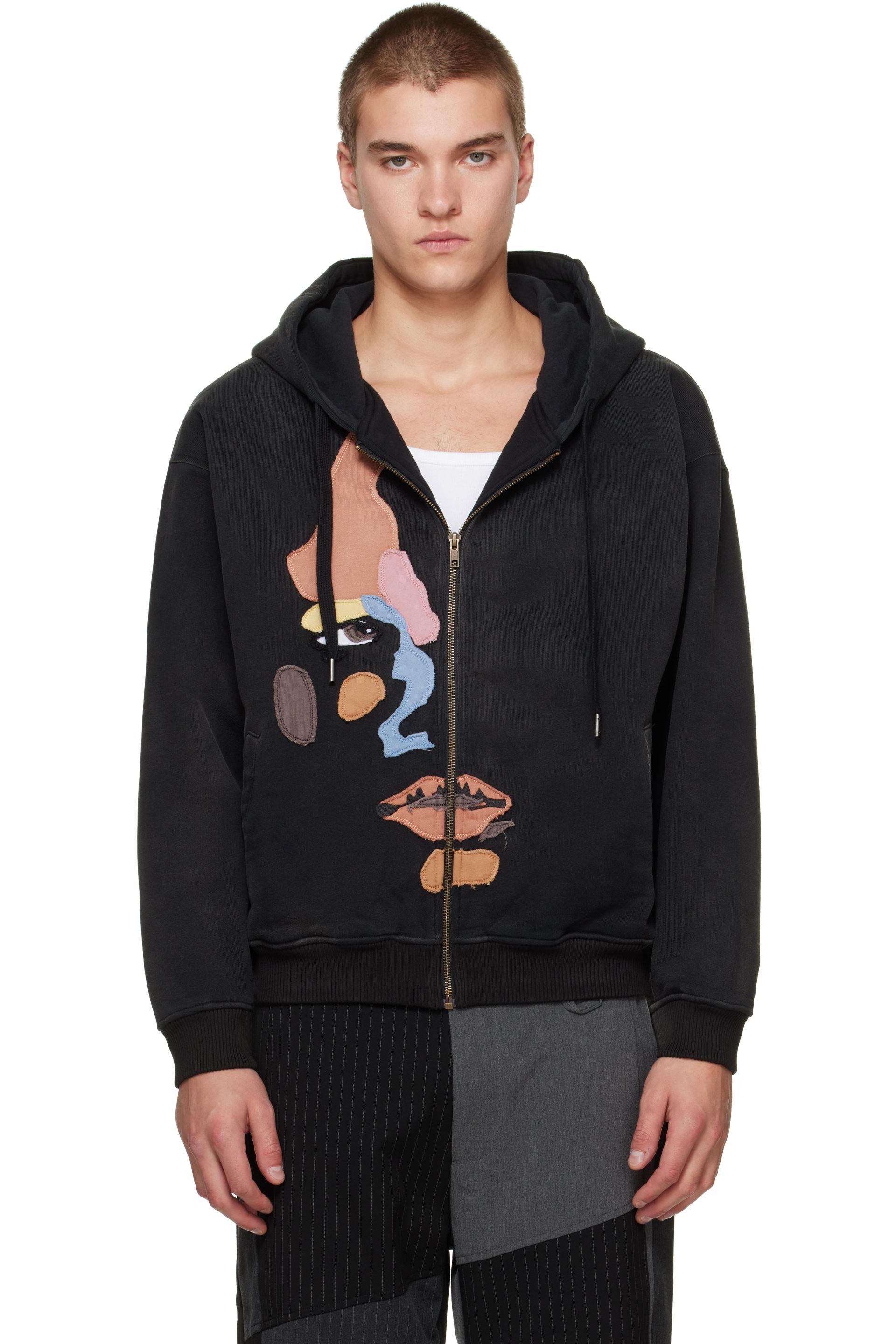 KidSuper - Black 'Side Eye Face' Hoodie