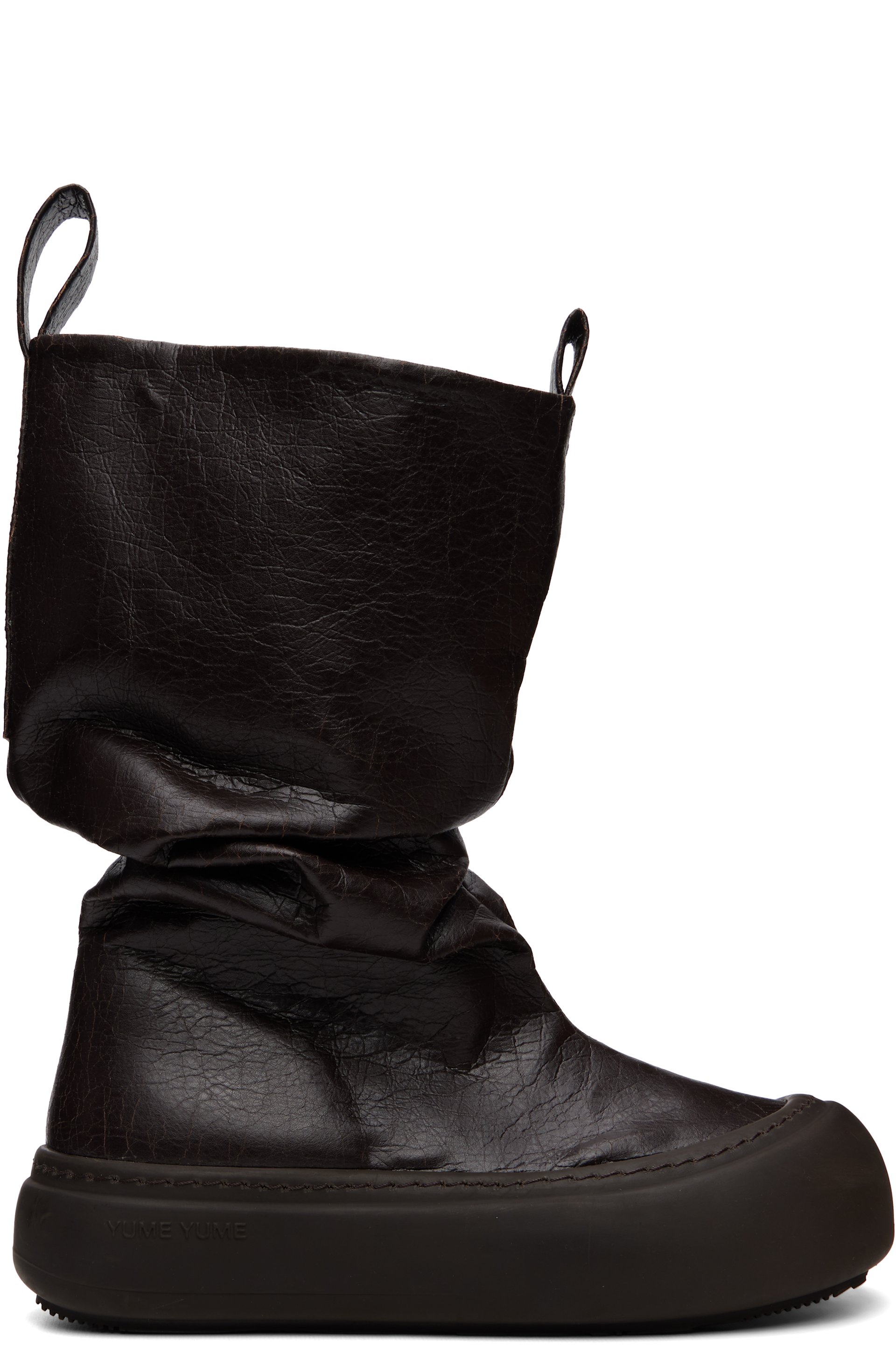 YUME YUME - SSENSE Exclusive Brown Low Fisherman Boots
