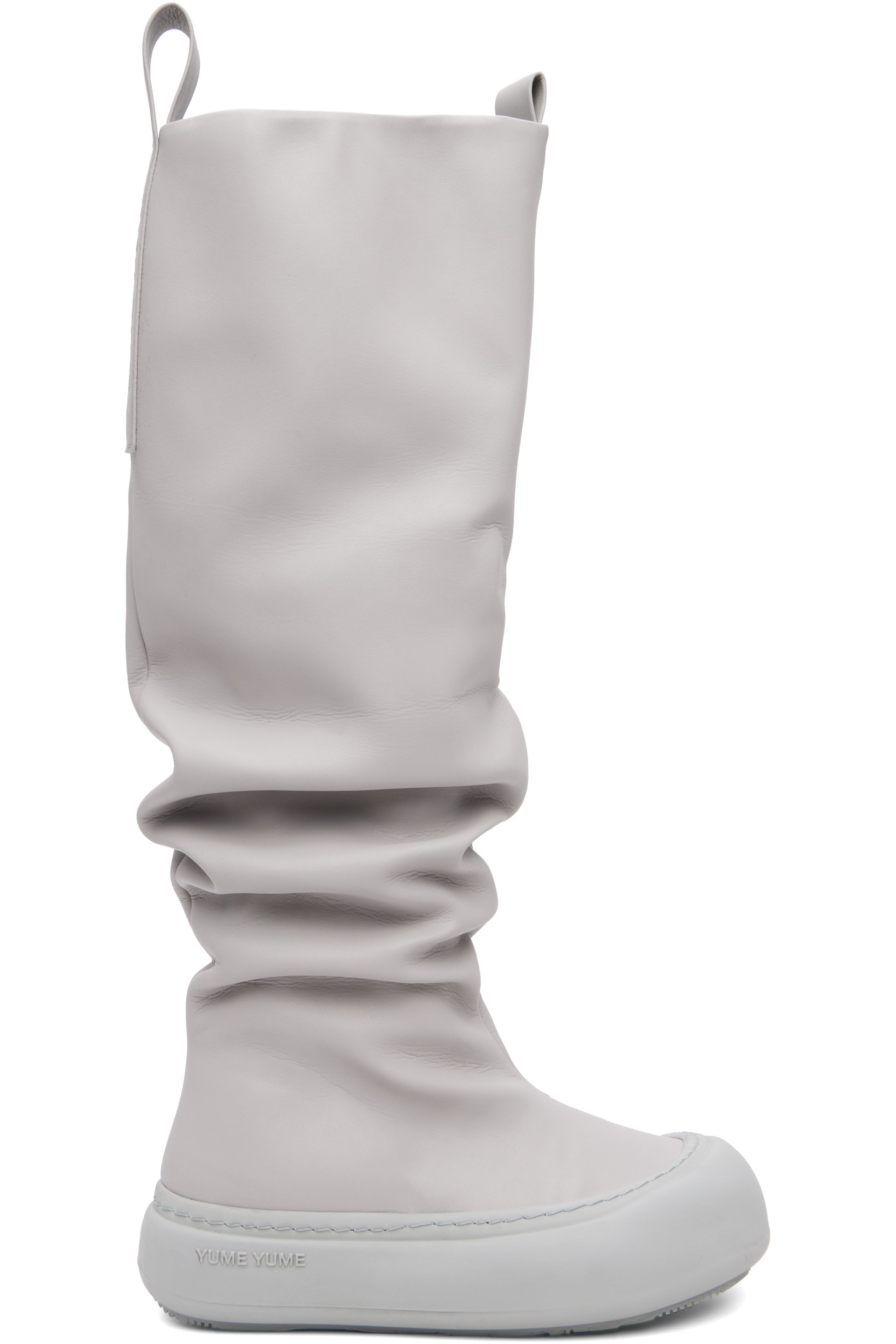 YUME YUME - SSENSE Exclusive Gray Fisherman Tall Boots