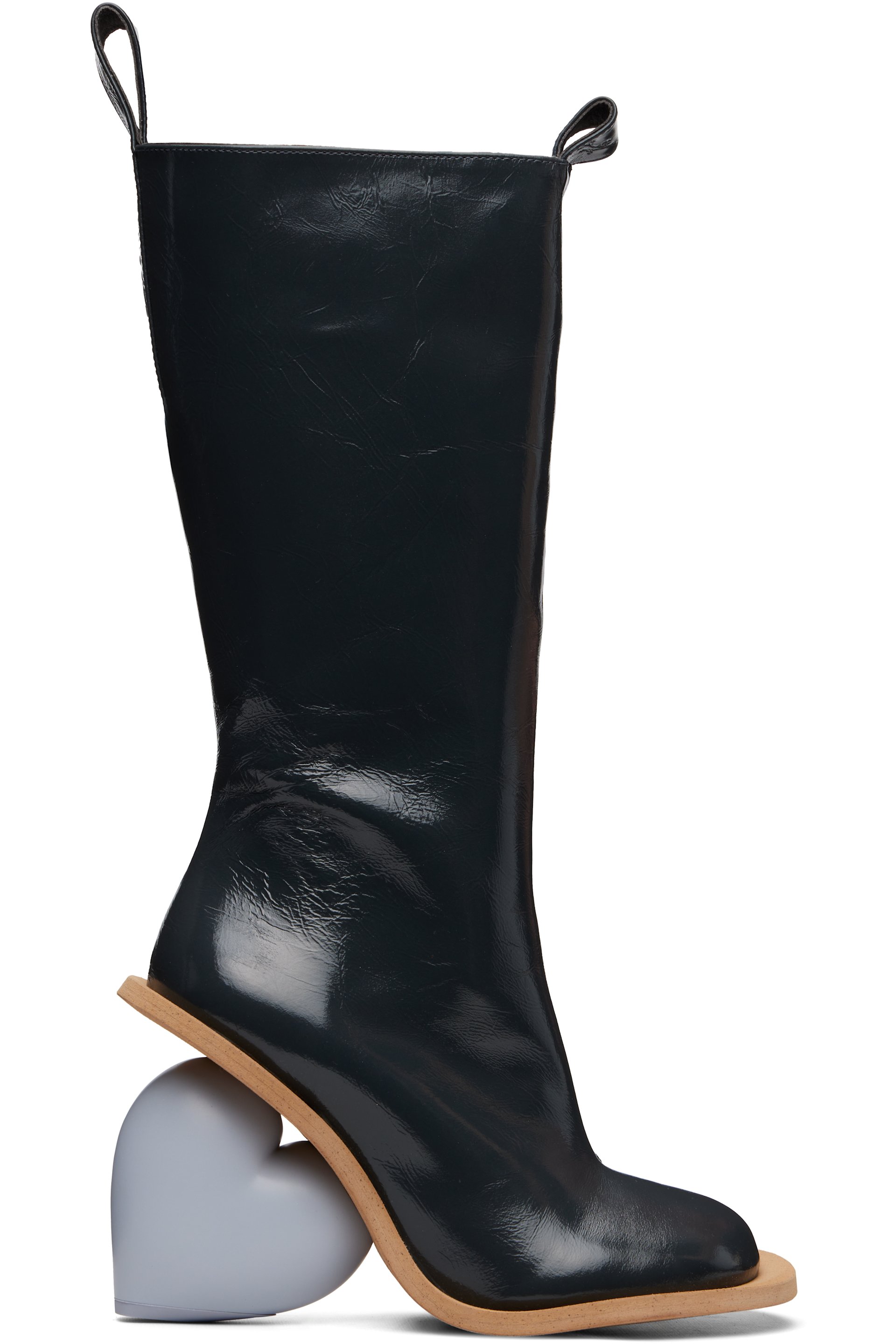 YUME YUME - Gray Love Tall Boots