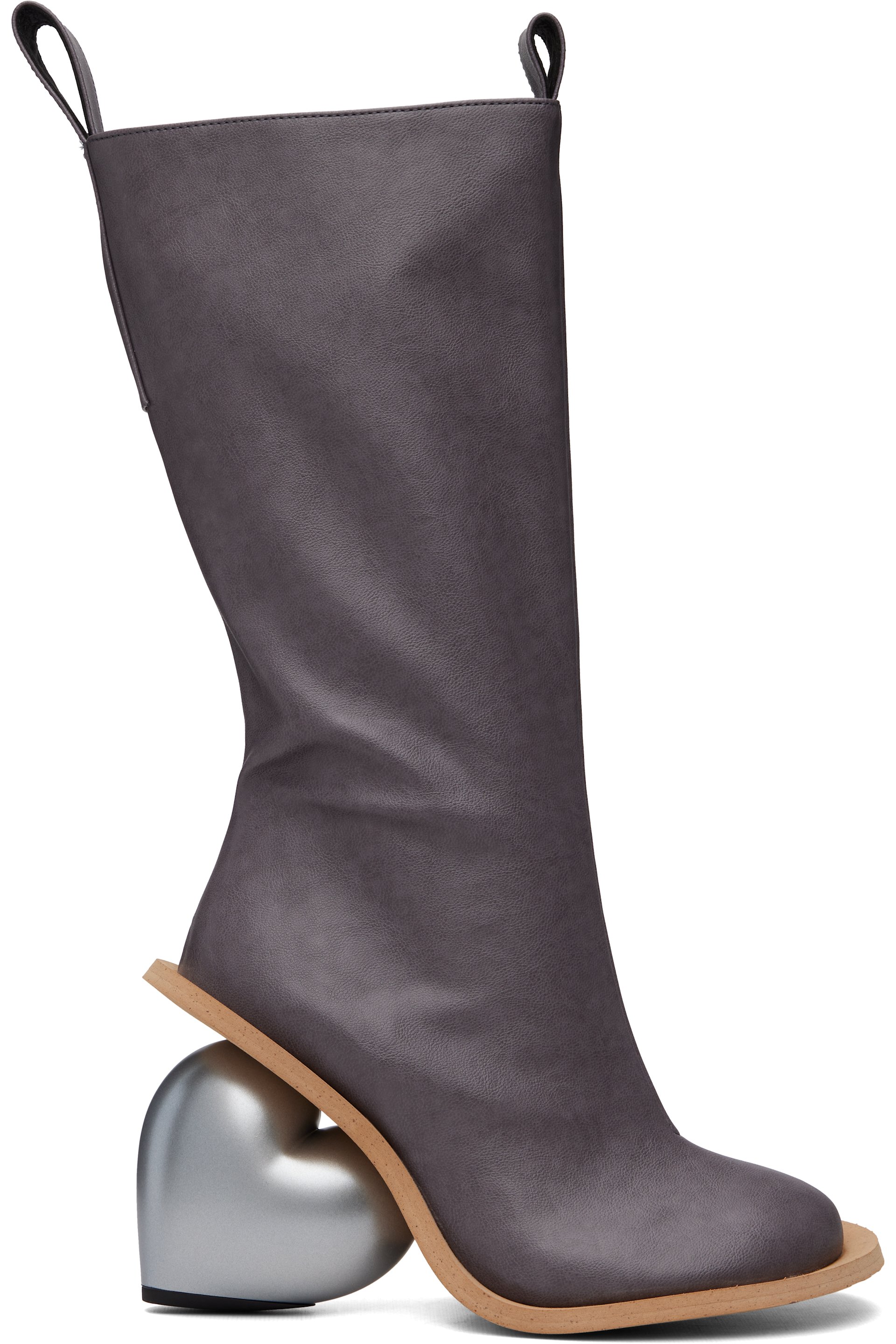 YUME YUME - SSENSE Exclusive Gray Love Tall Boots