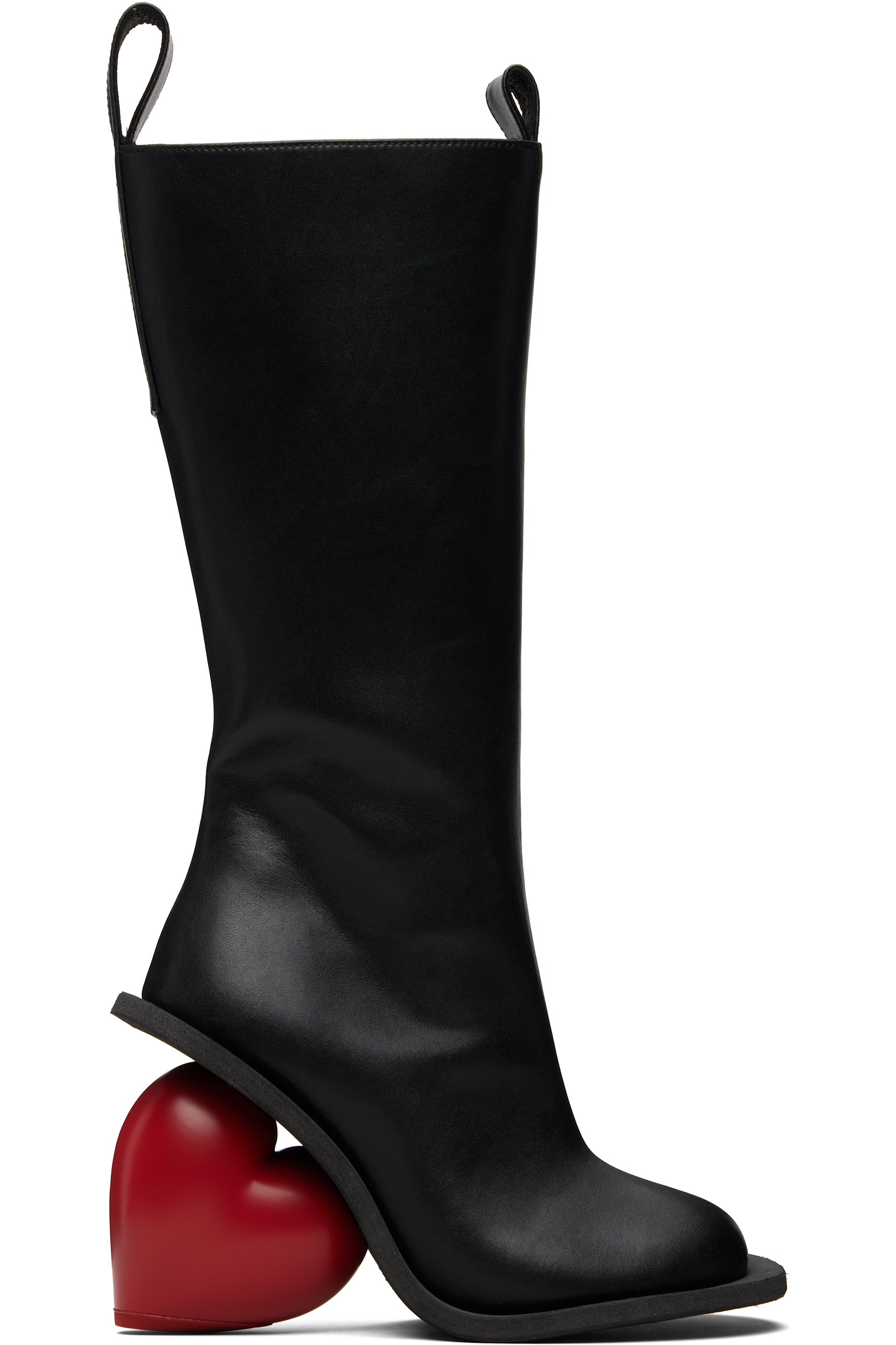 YUME YUME - Black & Red Love Tall Boots